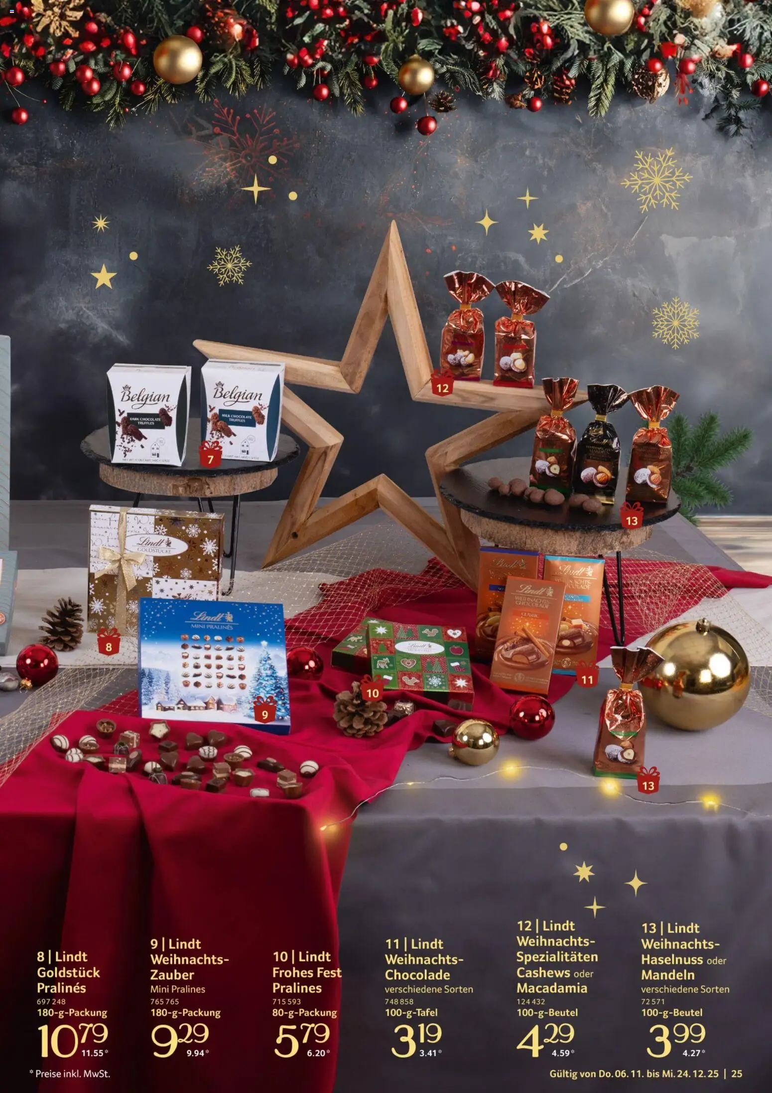 Selgros Genussmomente – gültig ab 06.10.2025 | Seite: 25 | Produkte: Mandeln, Lindt