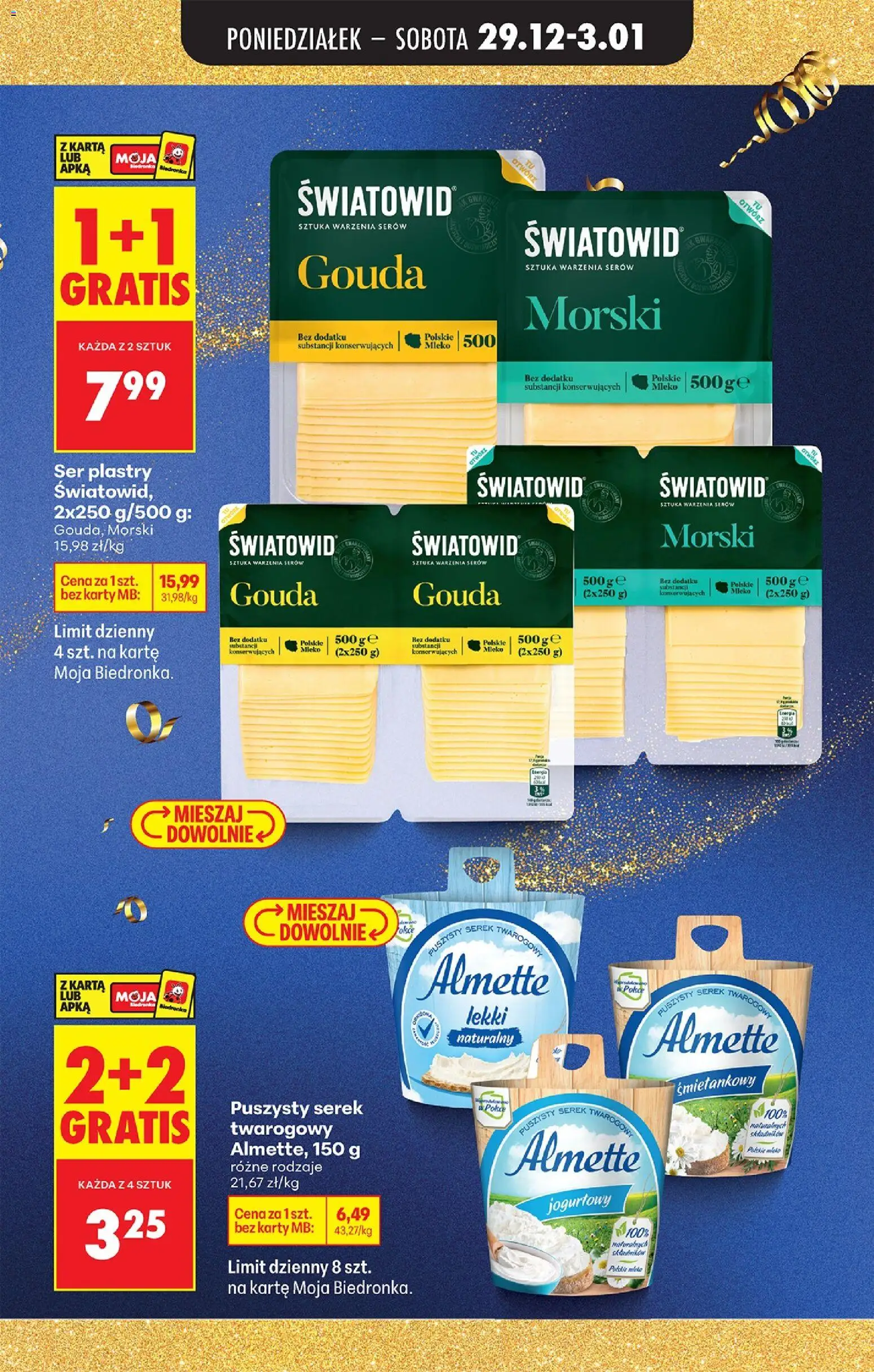 Biedronka gazetka od 29.12.2025 | Strona: 7 | Produkty: Cream cheese, Serek, Mleko, Ser