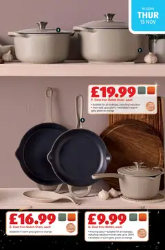 Preview of Aldi - Weekly offers UK Specialbuys valid from 13.11.2025 | Page: 15 | Products: Oven, Iron, Orange