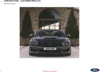Preview of Ford - Mustang valid from 01.04.2026