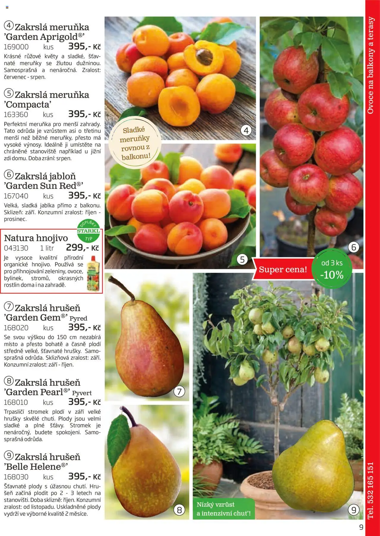 Starkl katalog podzim 2025 od 01.08.2025 | Strana: 9 | Produkty: Ovoce, Jablka, Hrušky, Hnojivo