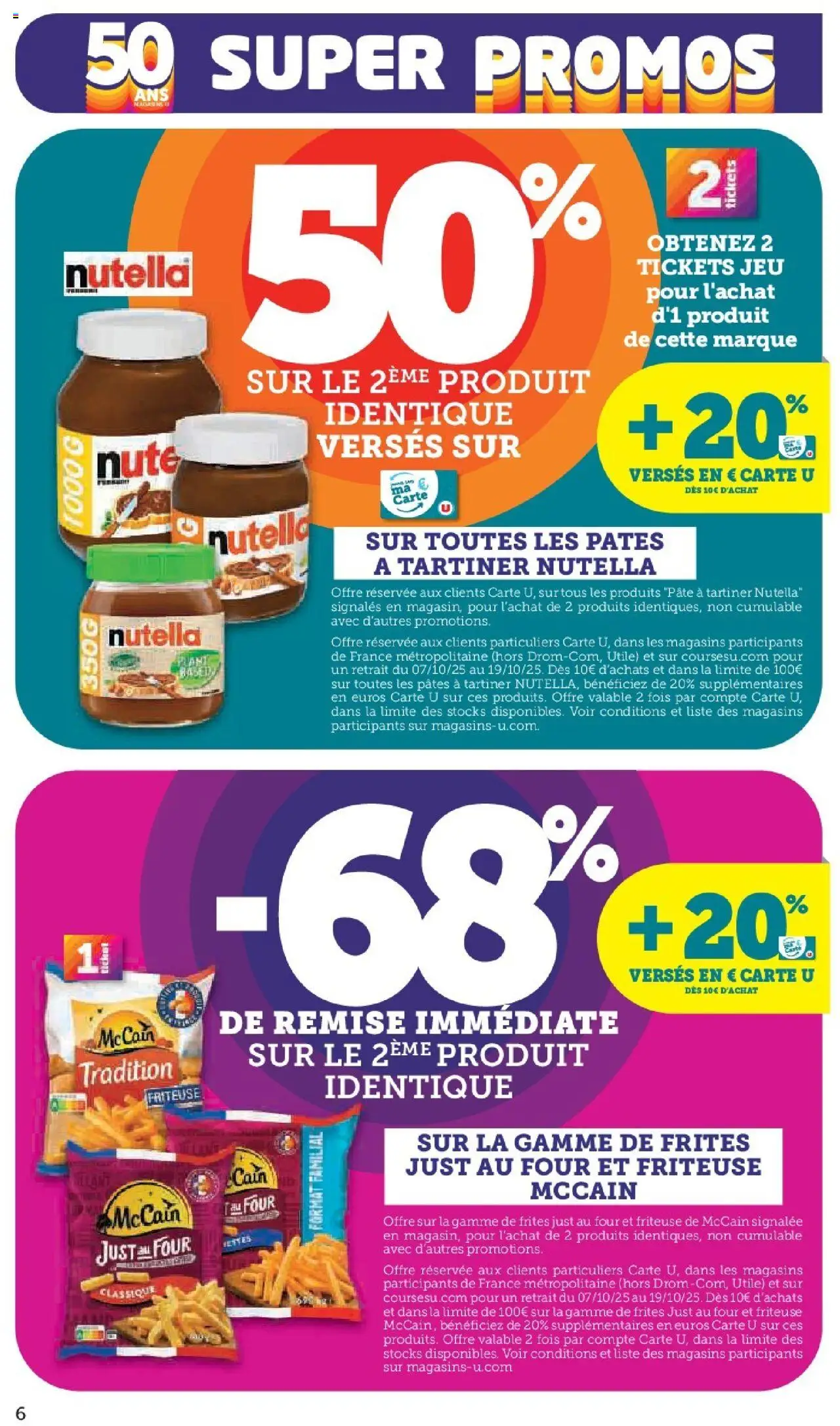 {H1} | Page: 6 | Produits: Four, Friteuse, Frites, Pâte à tartiner