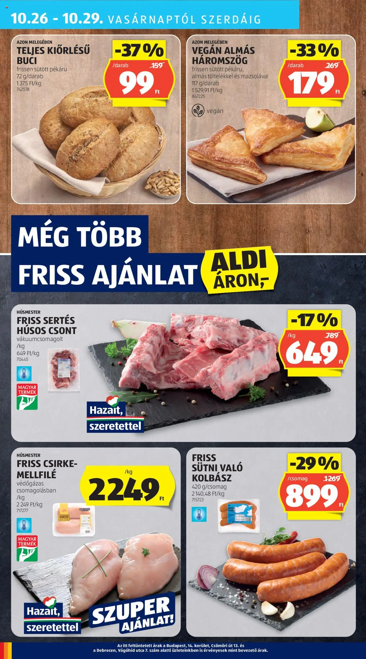 Aldi akciós ujság - amely érvényes a következő dátumtól: 24.10.2025 | Oldal: 34 | Termékek: Kolbász, Sütni való kolbász, Vegán