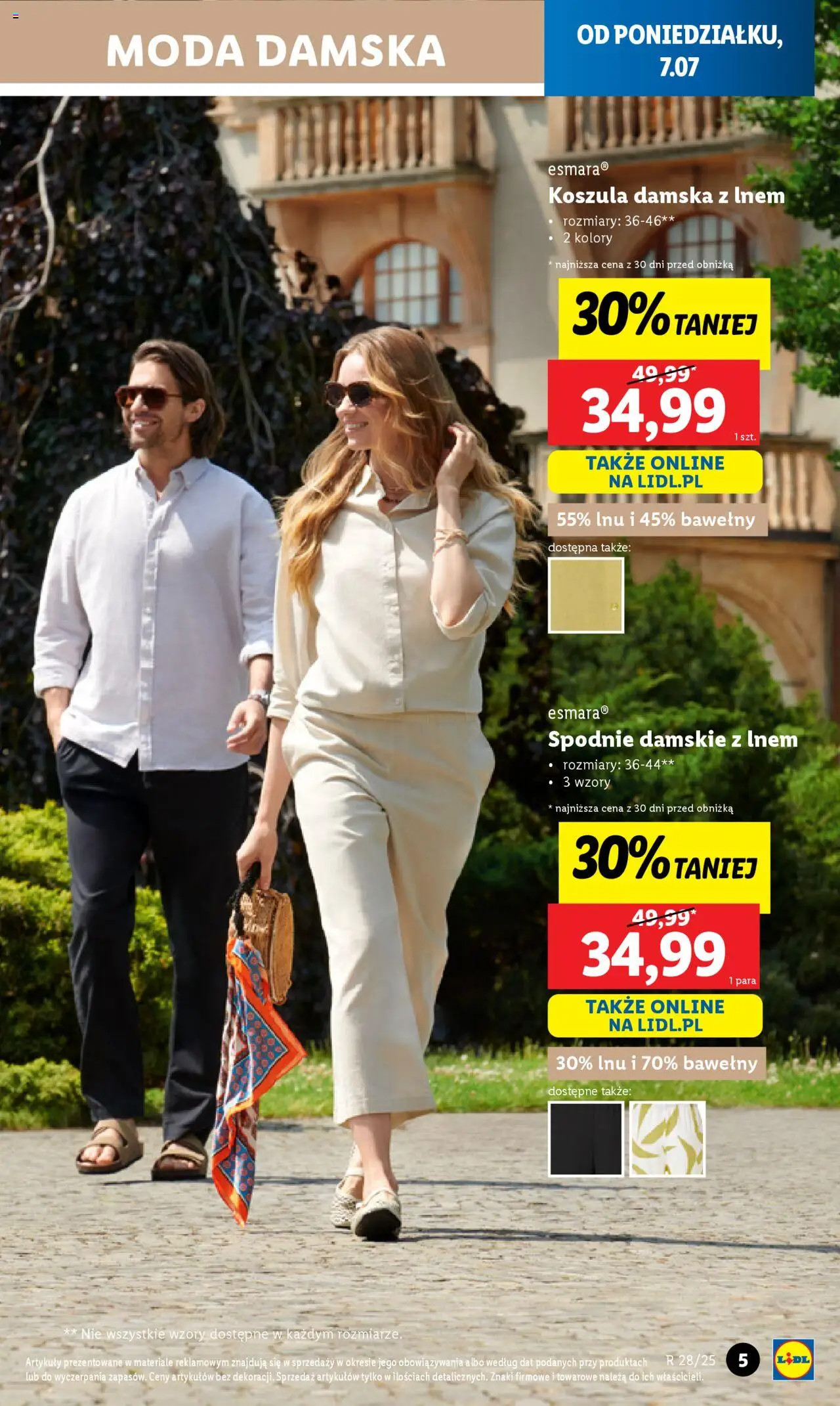Lidl Katalog od 07.07.2025 | Strona: 5 | Produkty: Koszula, Spodnie
