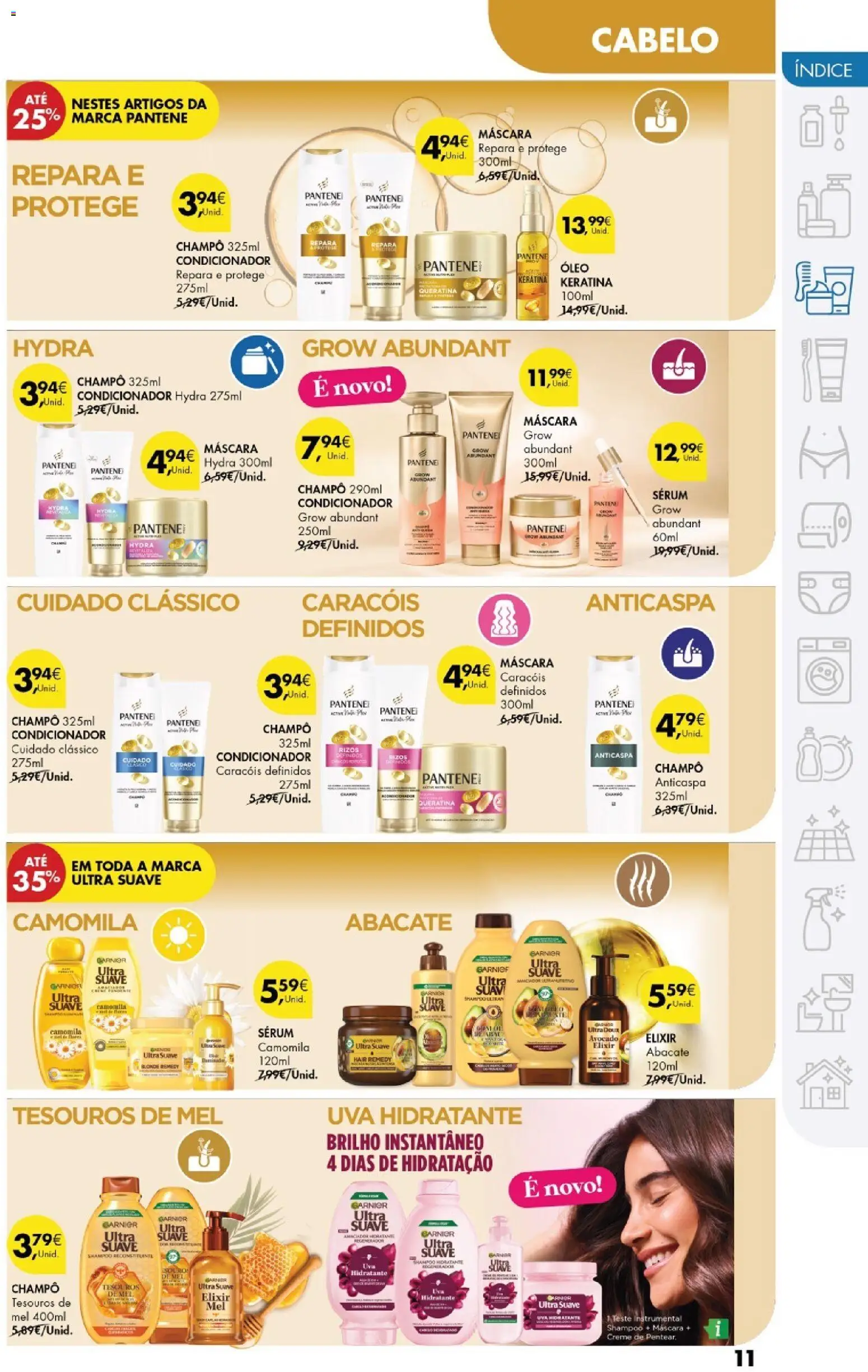 Pingo Doce - Cuidados Pessoais e para o Lar │ válido de 24.02.2026 | Página: 11 | Produtos: Shampoo, Sérum, Óleo, Abacate