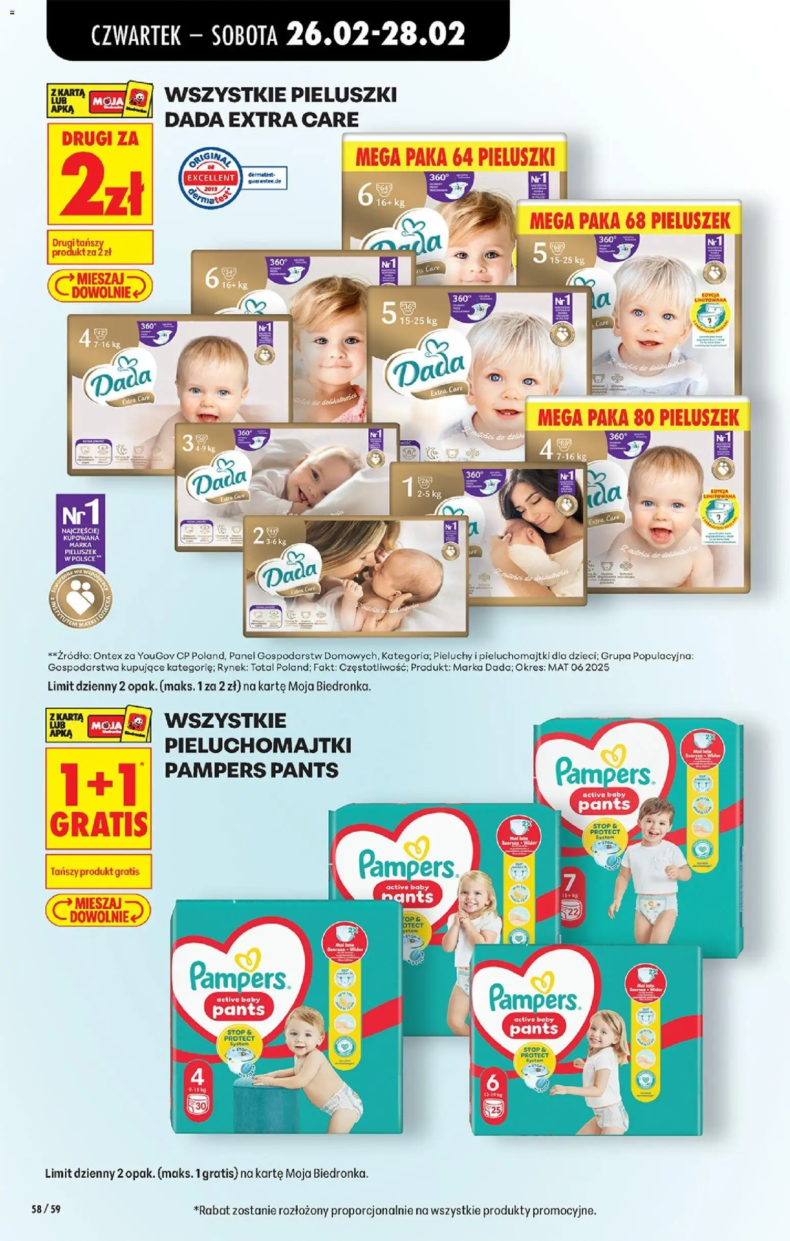 Biedronka gazetka - Oferta w tym tygodniu od 26.02.2026 | Strona: 72 | Produkty: Karta, Top, Pampers, Pieluchomajtki
