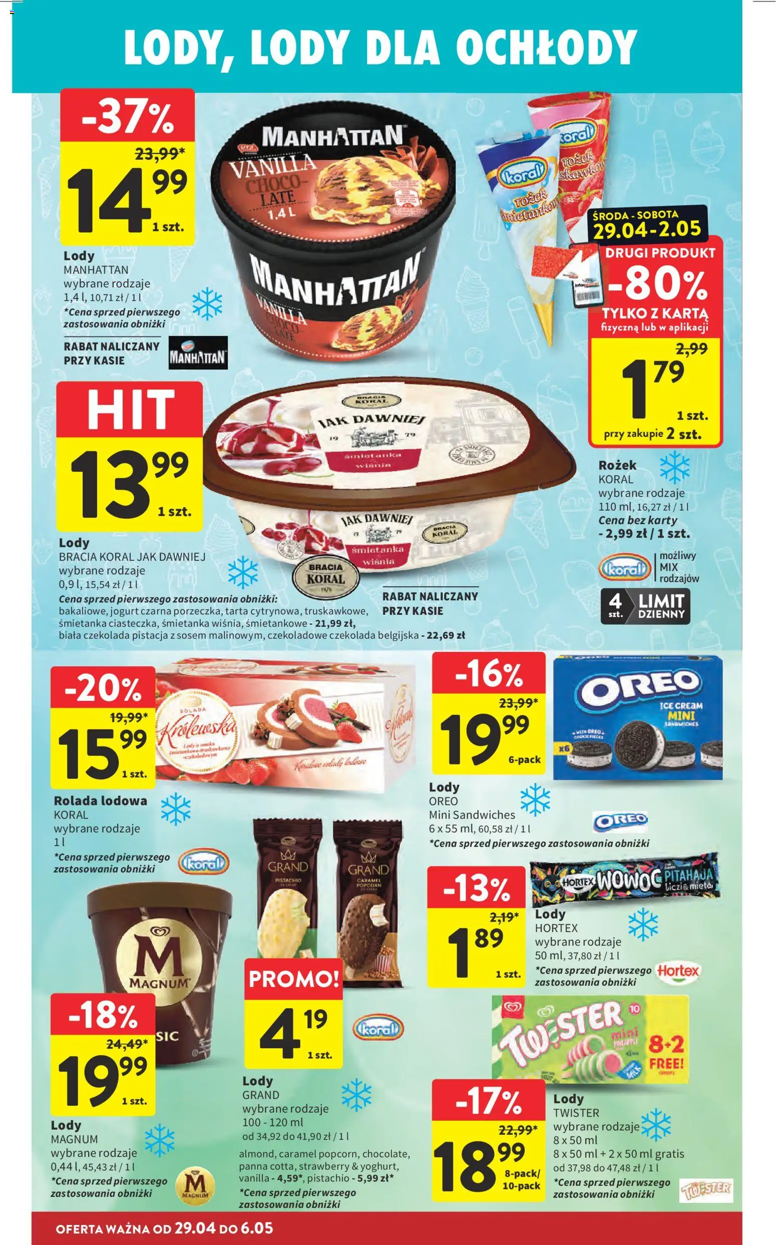 Intermarche gazetka od 29.04.2026 | Strona: 28 | Produkty: Karta, Czekolada belgijska, Czekolada, Popcorn