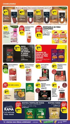 Pré-visualização PEITO DE PERU FUMADO EM FORNO A LENHA IZIDORO, Fatias 110g+30g Grátis válido de 14.10.2025 | Página: 18