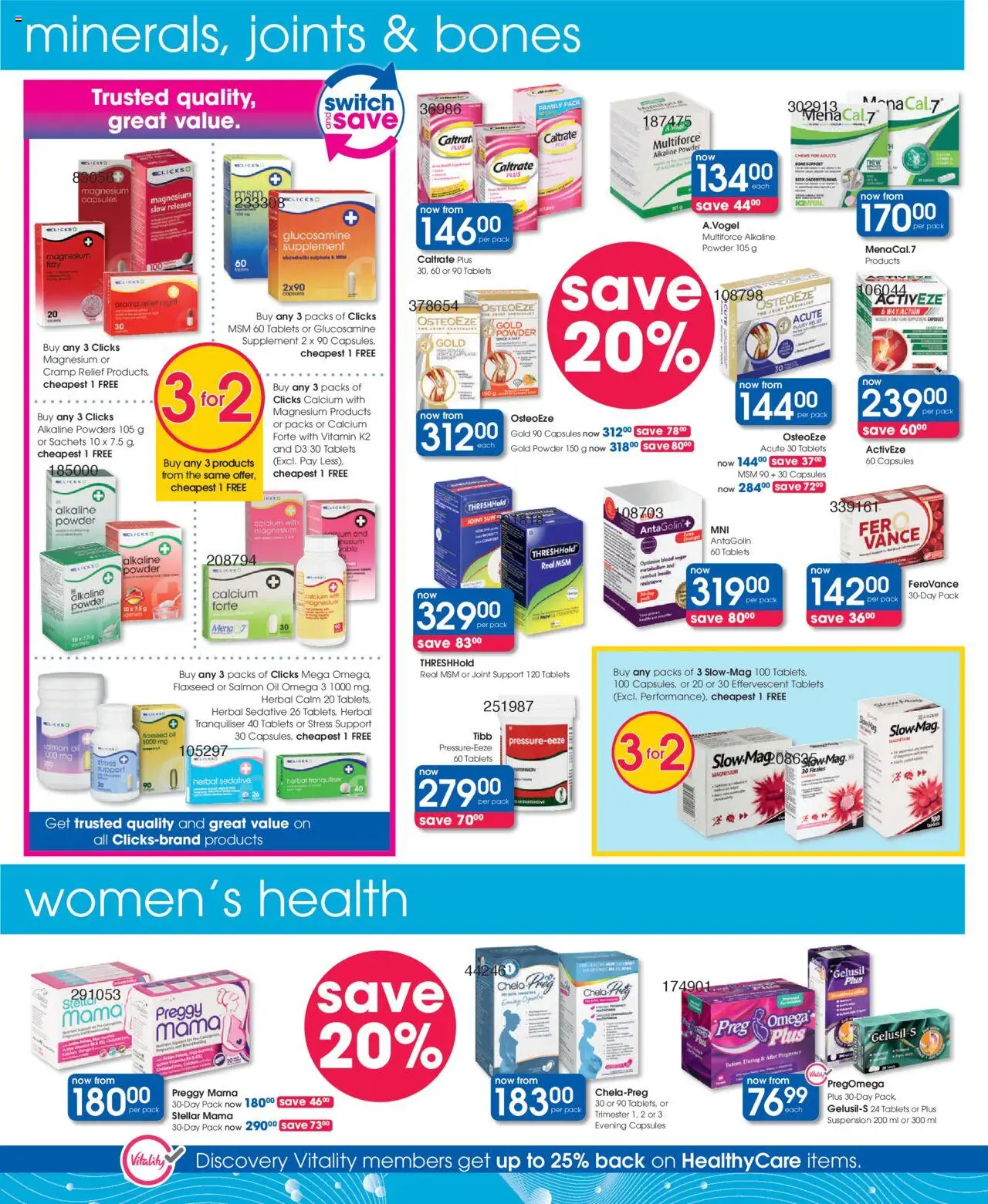 Clicks Specials │ valid from 07.08.2025 | Page: 24 | Products: Oil, Powder, Switch, Sugar