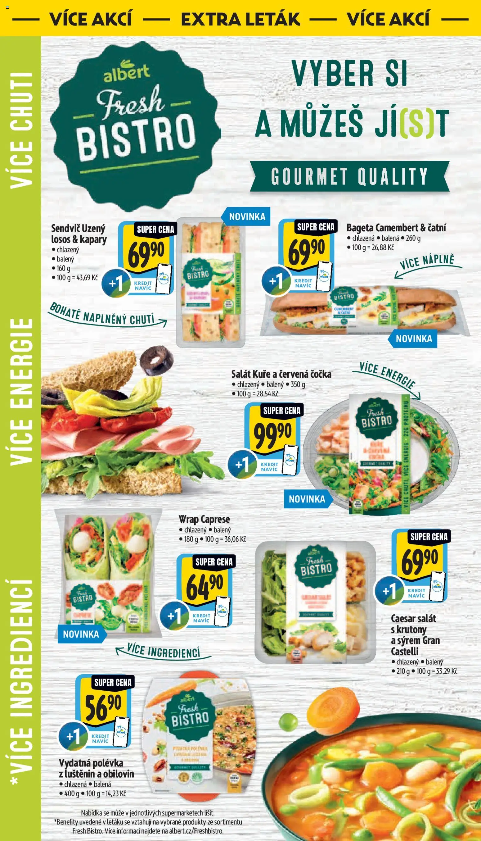 Albert leták - Supermarket od 11.03.2026 | Strana: 42 | Produkty: Čočka, Gourmet, Salát, Losos