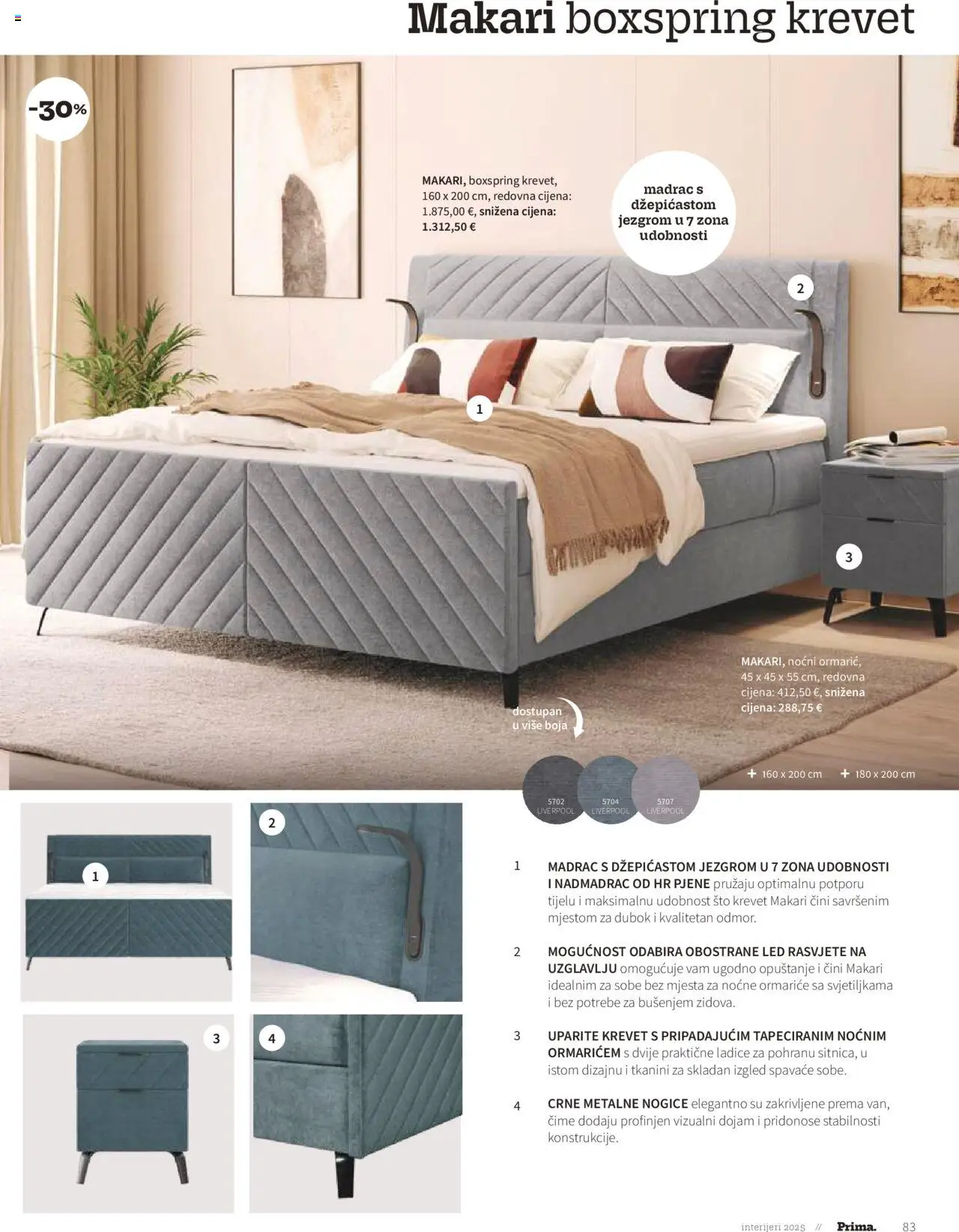 Prima katalog | vrijedi od 01.01.2025 | Stranica: 85 | Proizvodi: Krevet, Madrac, Ladice, Nadmadrac