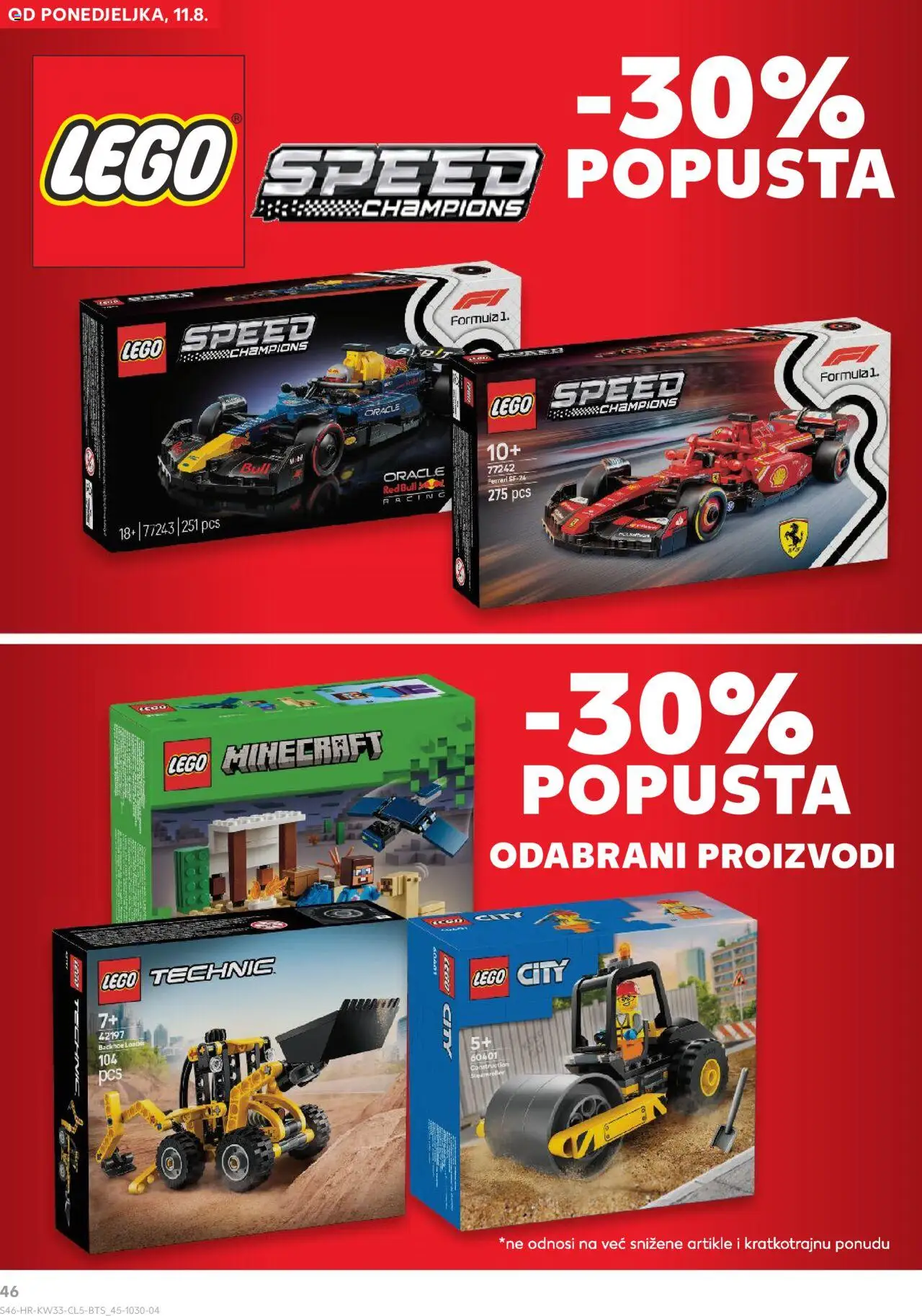 Kaufland HR akciós ujság - amely érvényes a következő dátumtól: 11.08.2025 | Oldal: 46 | Termékek: Red bull