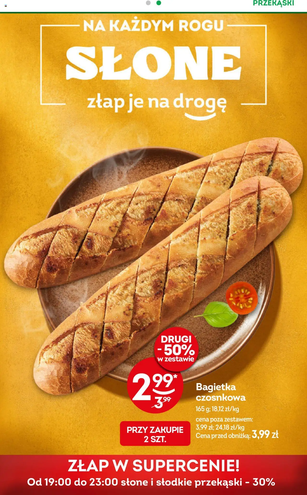 Żabka Gazetka od 04.06.2025 | Strona: 57 | Produkty: Bagietka czosnkowa, Bagietka
