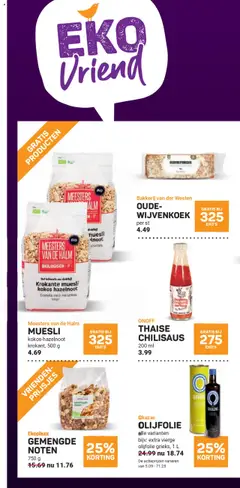  | Pagina: 20 | Producten: Noten, Olijfolie, Muesli, Bakkerij