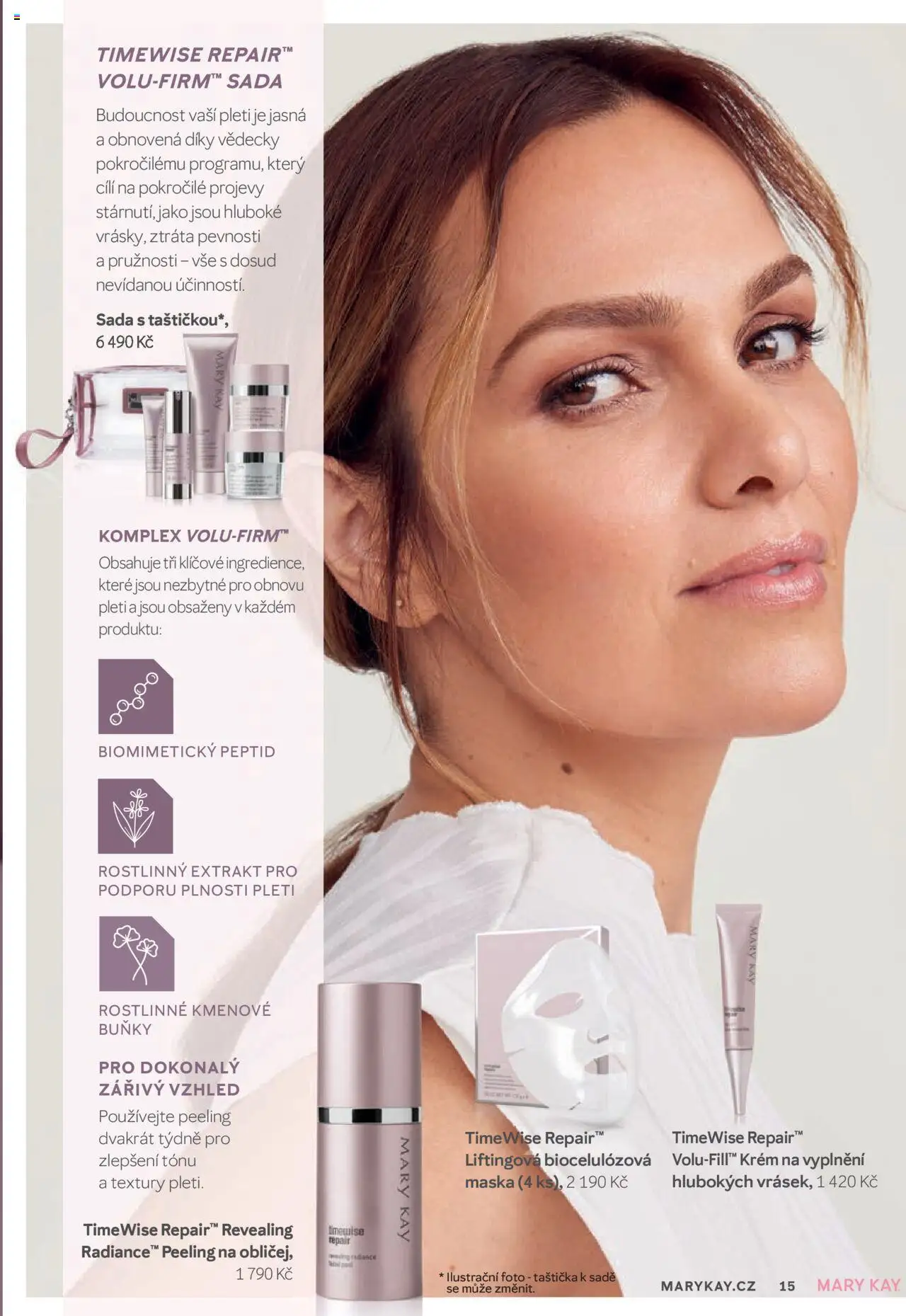 Mary Kay kniha o kráse od 01.07.2025 | Strana: 15 | Produkty: Krém, Maska, Peeling