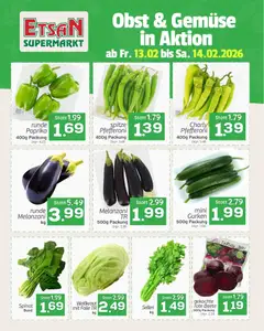 ETSAN Obst und Gemüse ab 13.02.2026 gültig