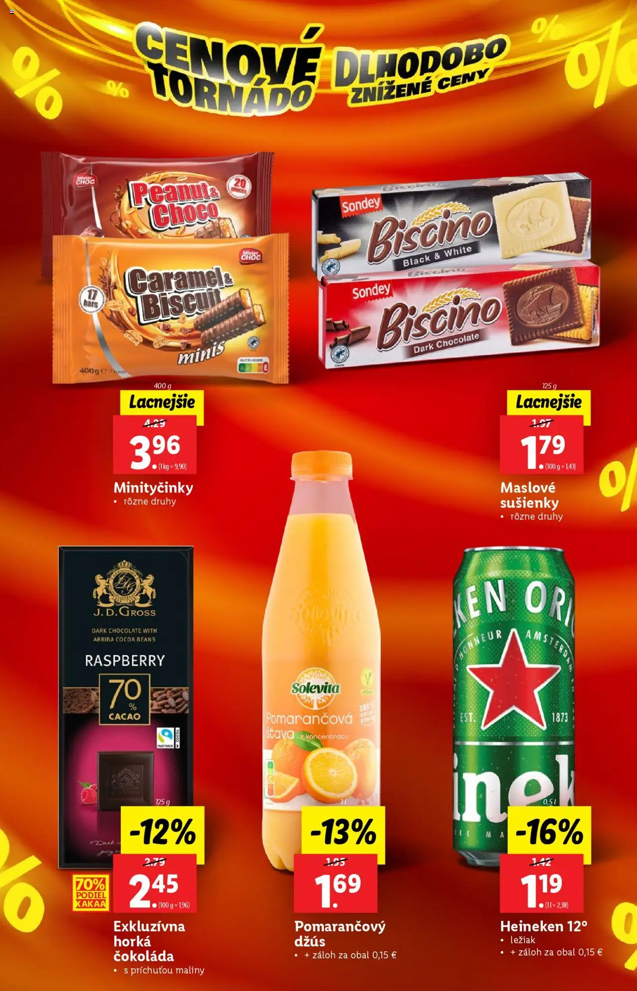 Lidl leták │ platný od 23.06.2025 | Strana: 4 | Produkty: Džús, Čokoláda, Maslove sušienky, Maliny