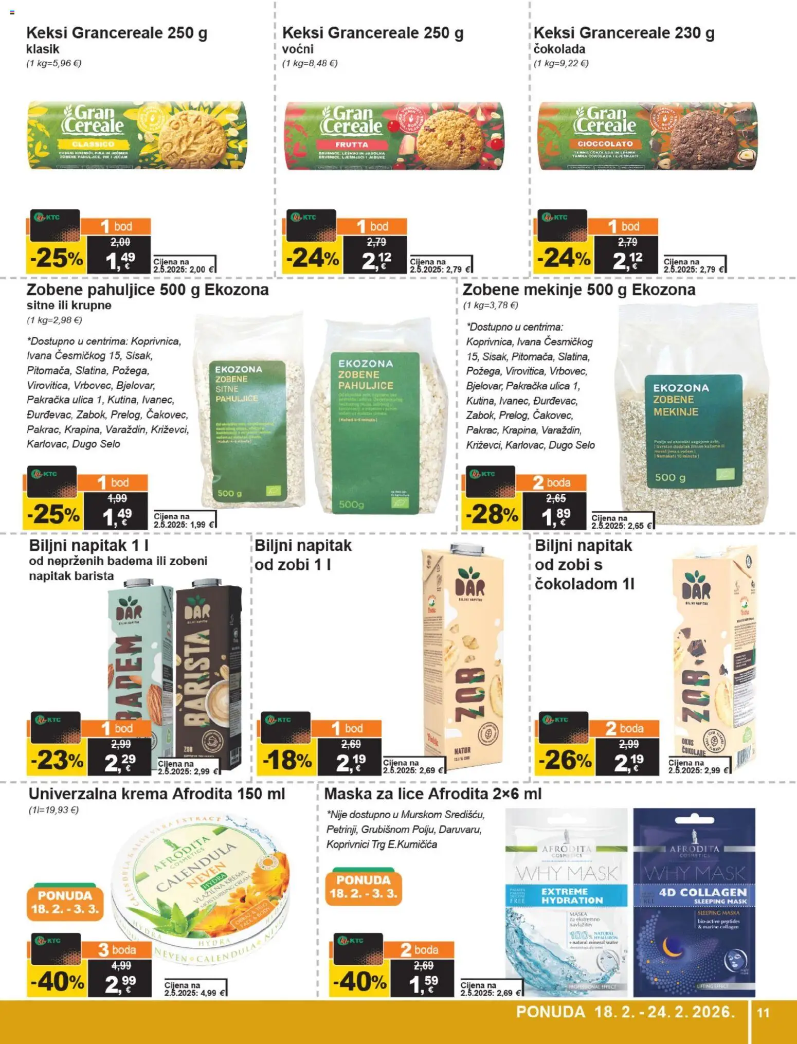 KTC katalog | vrijedi od 18.02.2026 | Stranica: 11 | Proizvodi: Maska za lice, Maska, Jabuke, Pahuljice