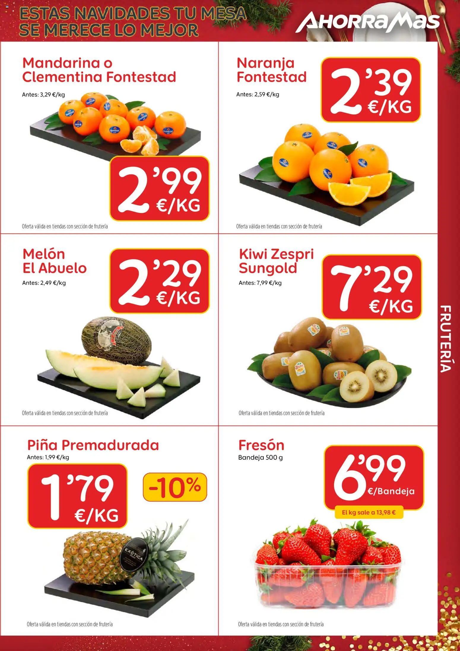 AhorraMas folleto │ válido desde el 26.12.2025 | Página: 3 | Productos: Φορτιστής, Kiwi, Bandeja, Mesa