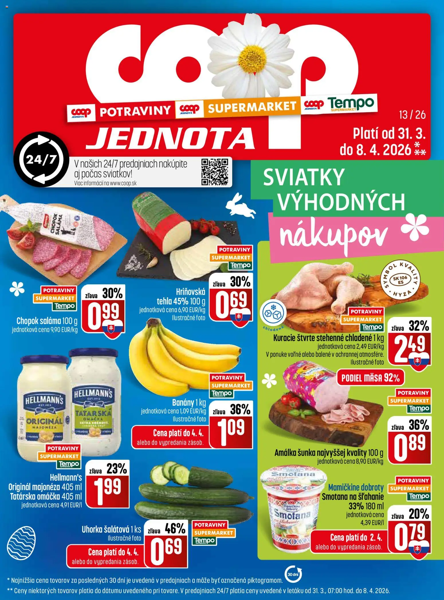 COOP Jednota leták od 31.03.2026 » Pozrite si limitované zľavy a ušetrite ešte dnes! | Slovenská republika