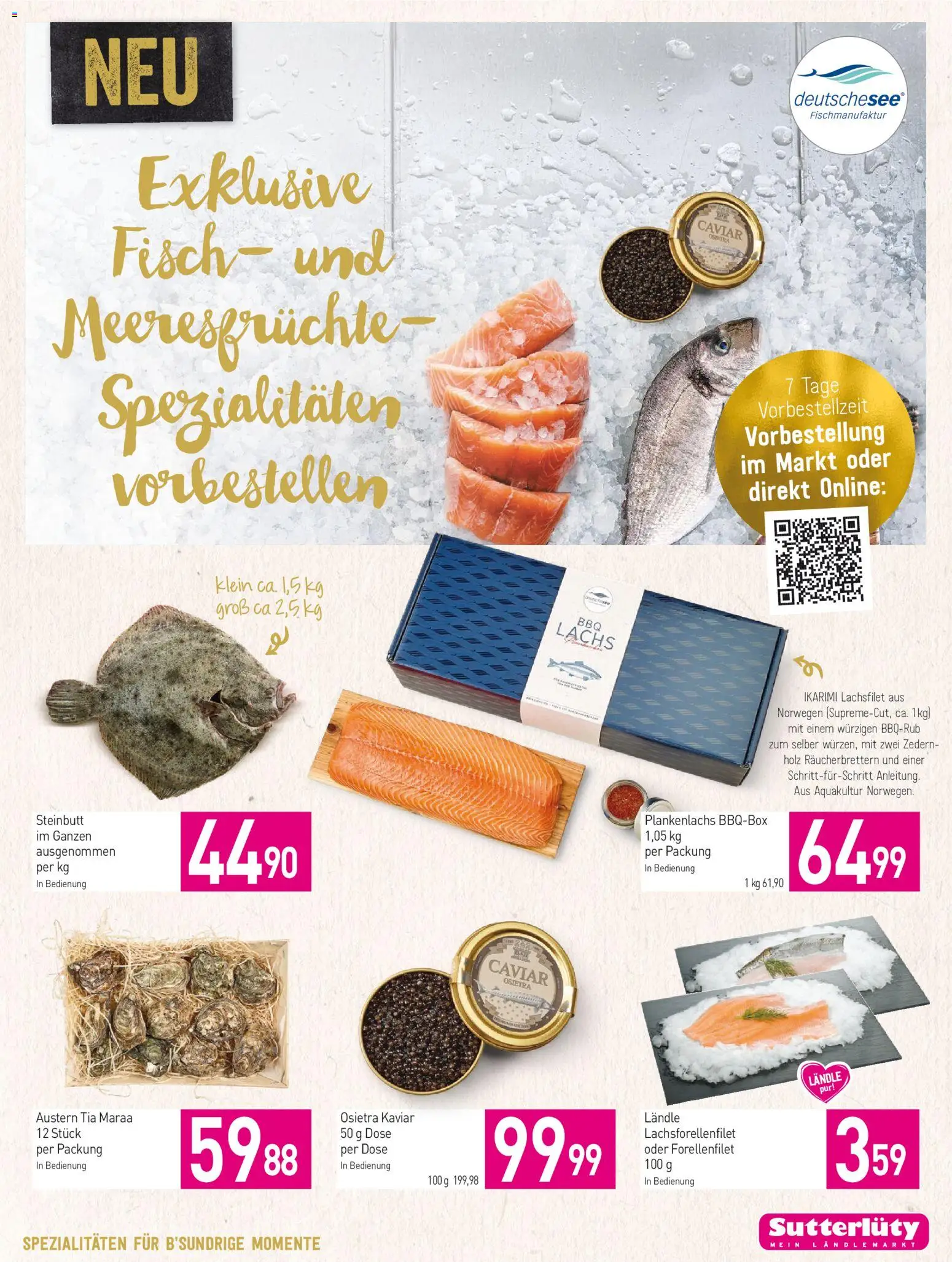 Sutterlüty Flugblatt gültig ab 11.12.2025 | Seite: 17 | Produkte: Meeresfrüchte, Fisch