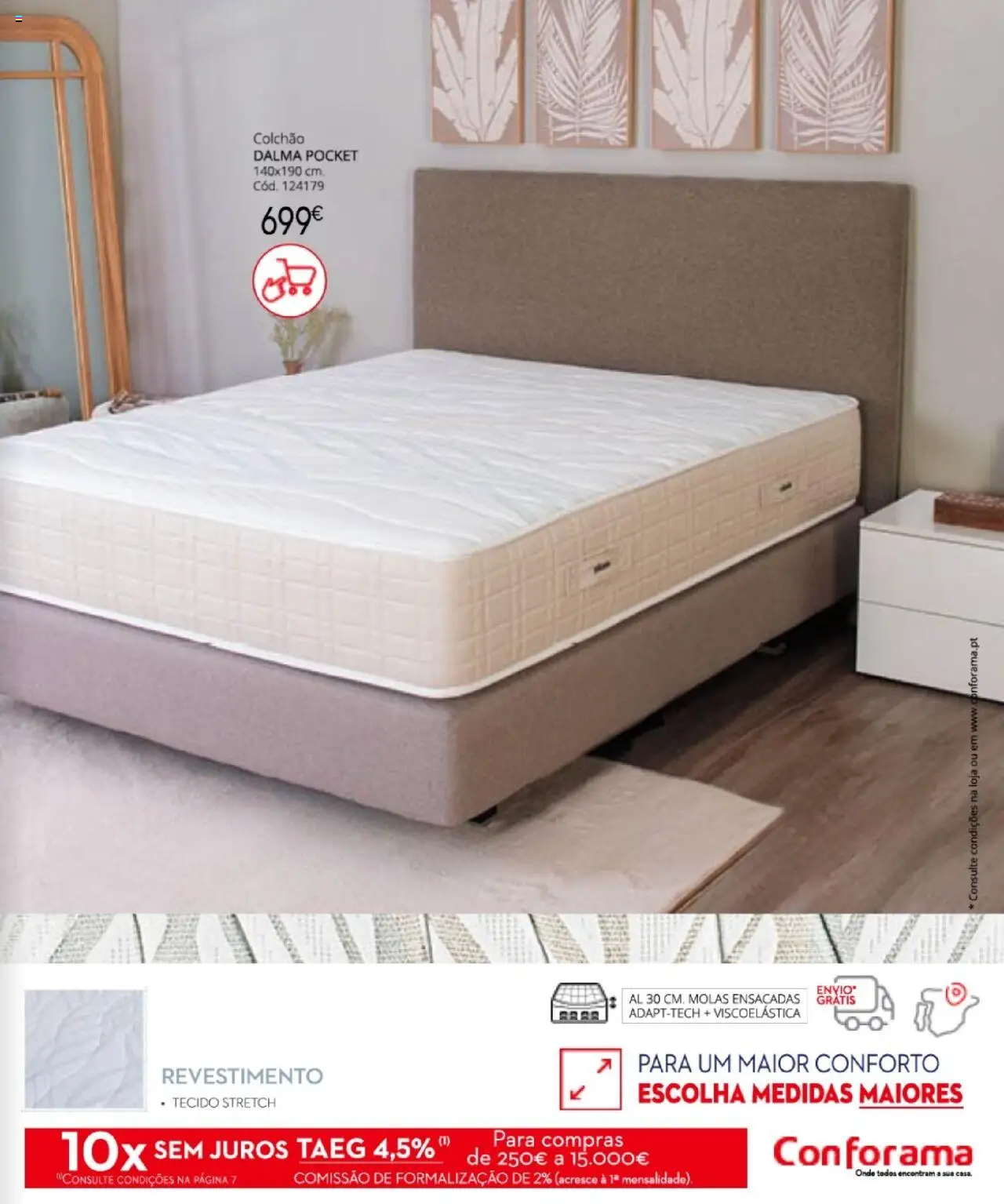 Conforama - Descanso  │ válido de 07.08.2025 | Página: 17 | Produtos: Colchão