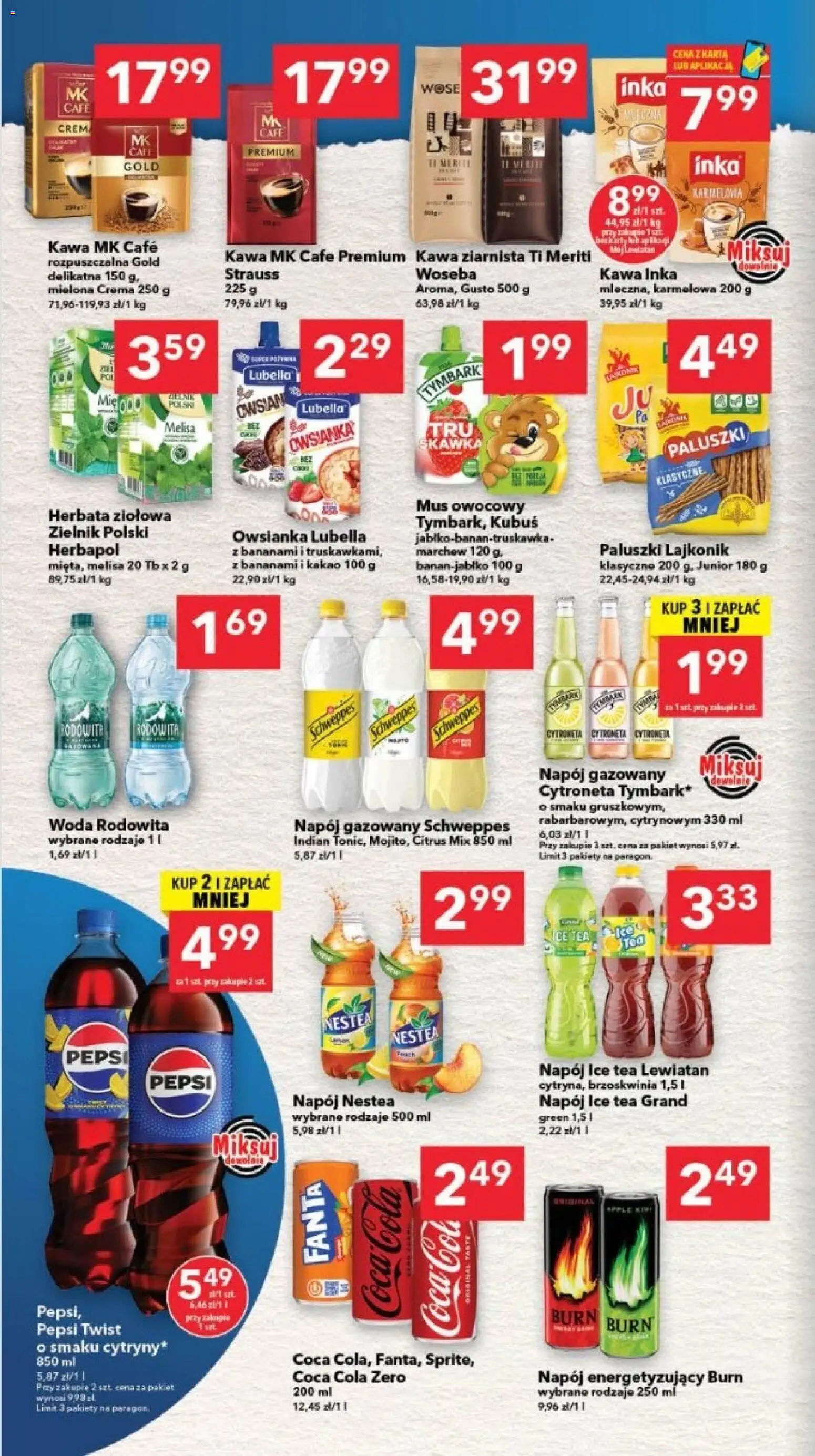 Lewiatan gazetka - Gdańsk od 09.04.2026 | Strona: 6 | Produkty: Karta, Coca Cola zero, Kawa ziarnista, Melisa
