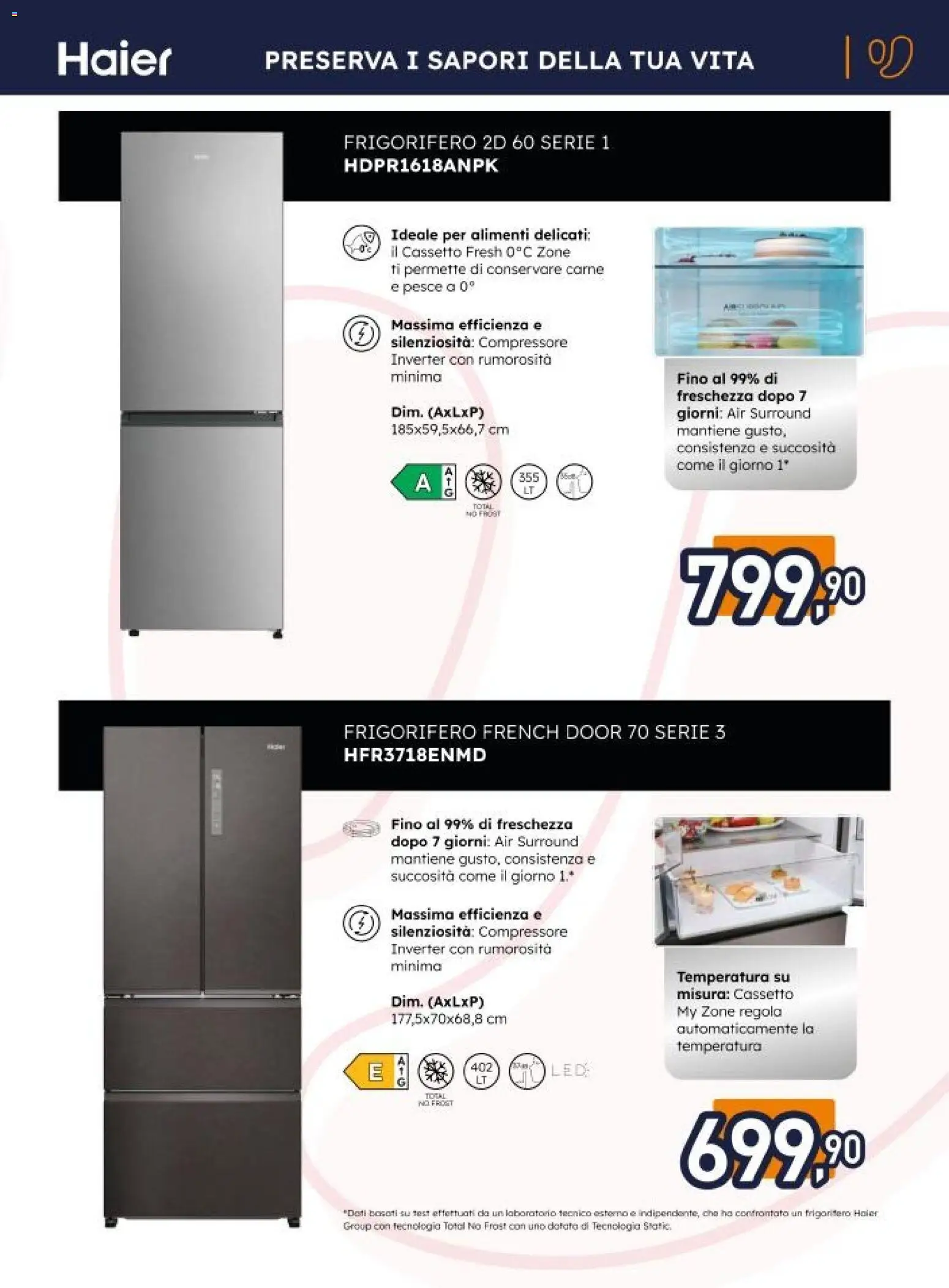 Volantino Unieuro del 20.02.2026 | Pagina: 3 | Prodotti: Pesce, Compressore, Frigorifero