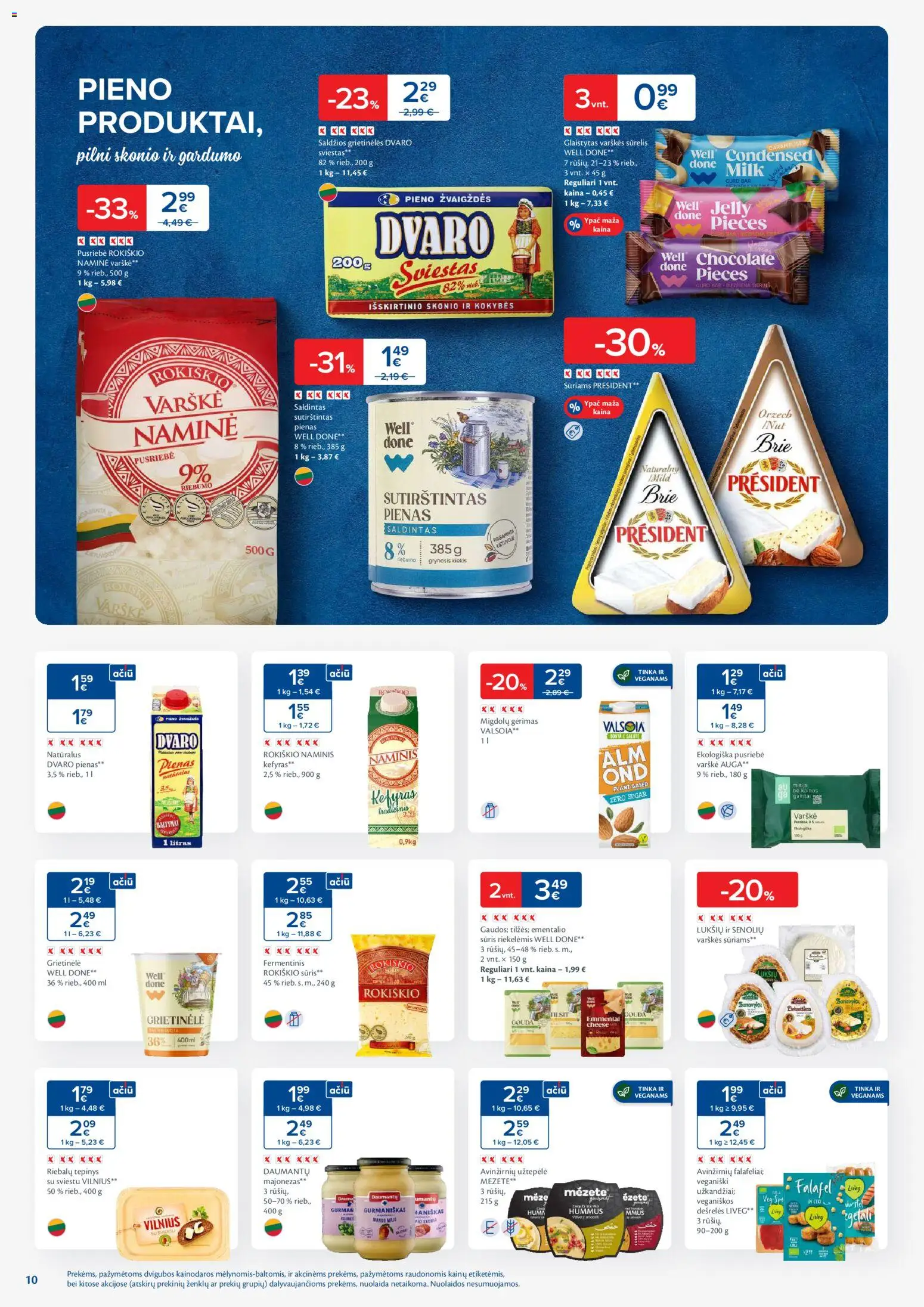MAXIMA akcijos nuo 29.12.2025 | Puslapis: 10 | Prekių: Grietinėlė, Dešrelės, Sviestas, Majonezas