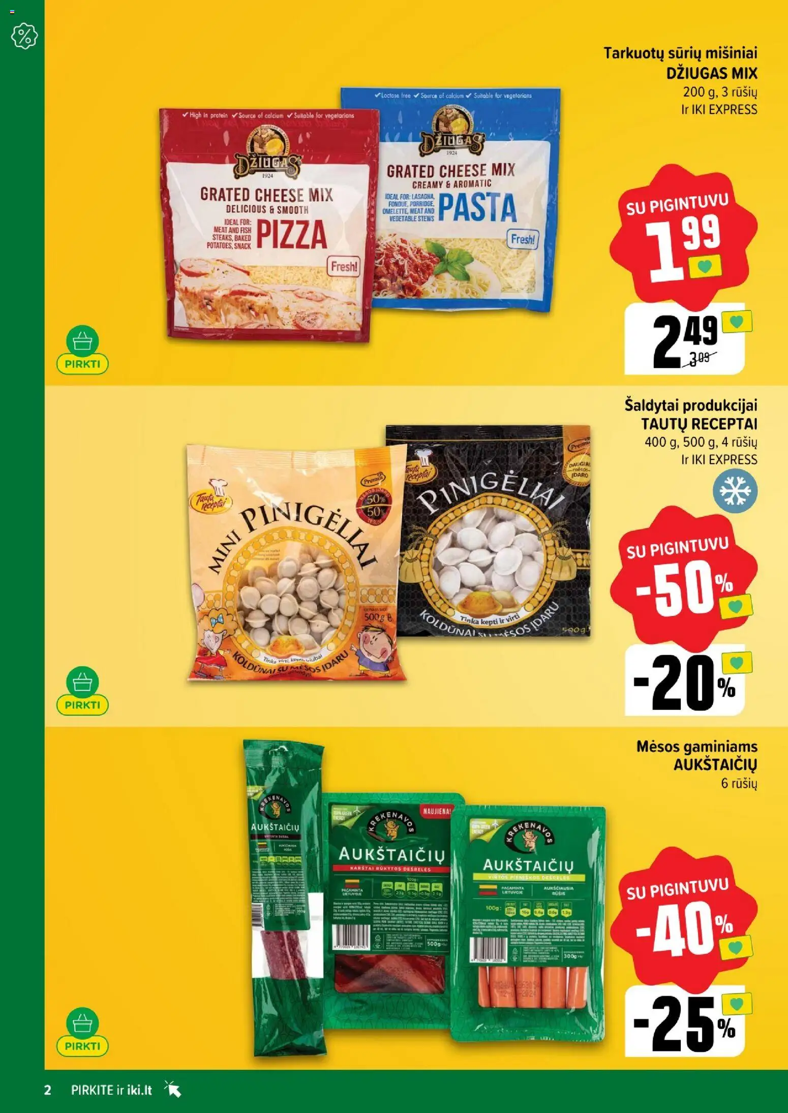 IKI akcijos nuo 24.11.2025 | Puslapis: 2 | Prekių: Dešrelės