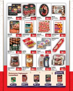 13.02.2026 tarihinden itibaren geçerli olan Seyhanlar Market kataloğu önizlemesi | Sayfa: 7 | Ürünler: Hindi füme, Dana füme, Sucuk, Piliç nugget