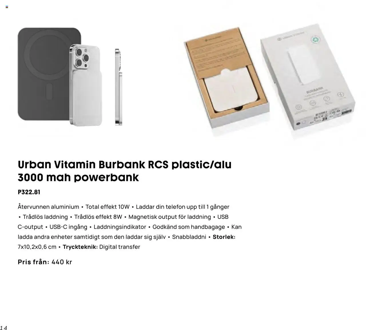 Office Depot reklamblad aktuell från 13.10.2025 | Sida: 14 | Produkter: Telefon, Powerbank, USB