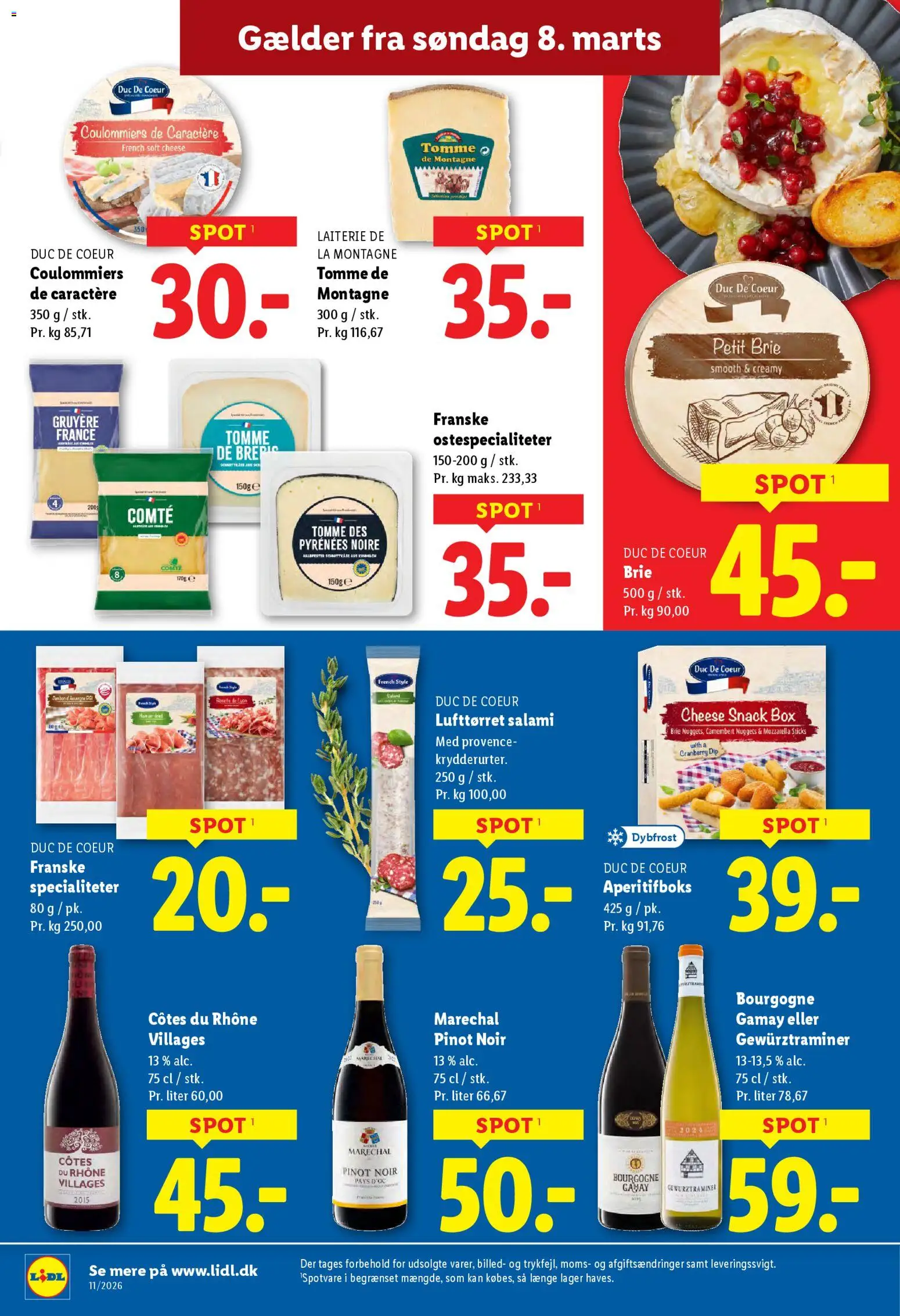 Lidl tilbudsavis – gyldig fra 08.03.2026 | Side: 29 | Produkter: Salami, Nuggets, Mozzarella, Søm