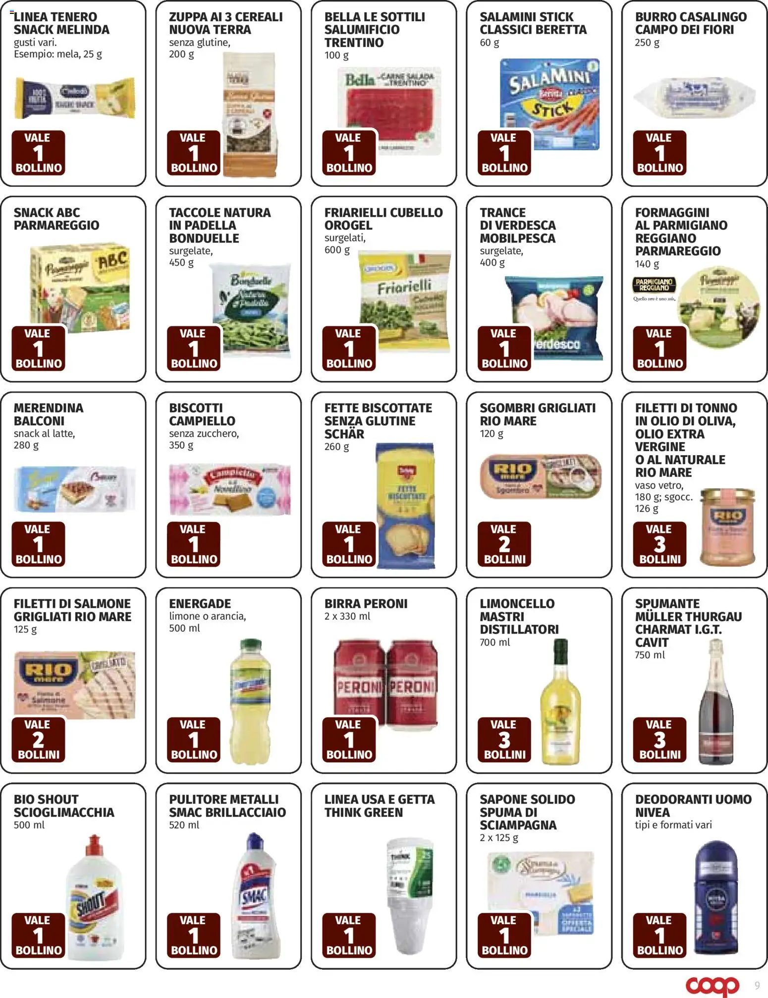 Volantino COOP del 08.01.2026 | Pagina: 9 | Prodotti: Sapone, Salmone, Spumante, Vaso