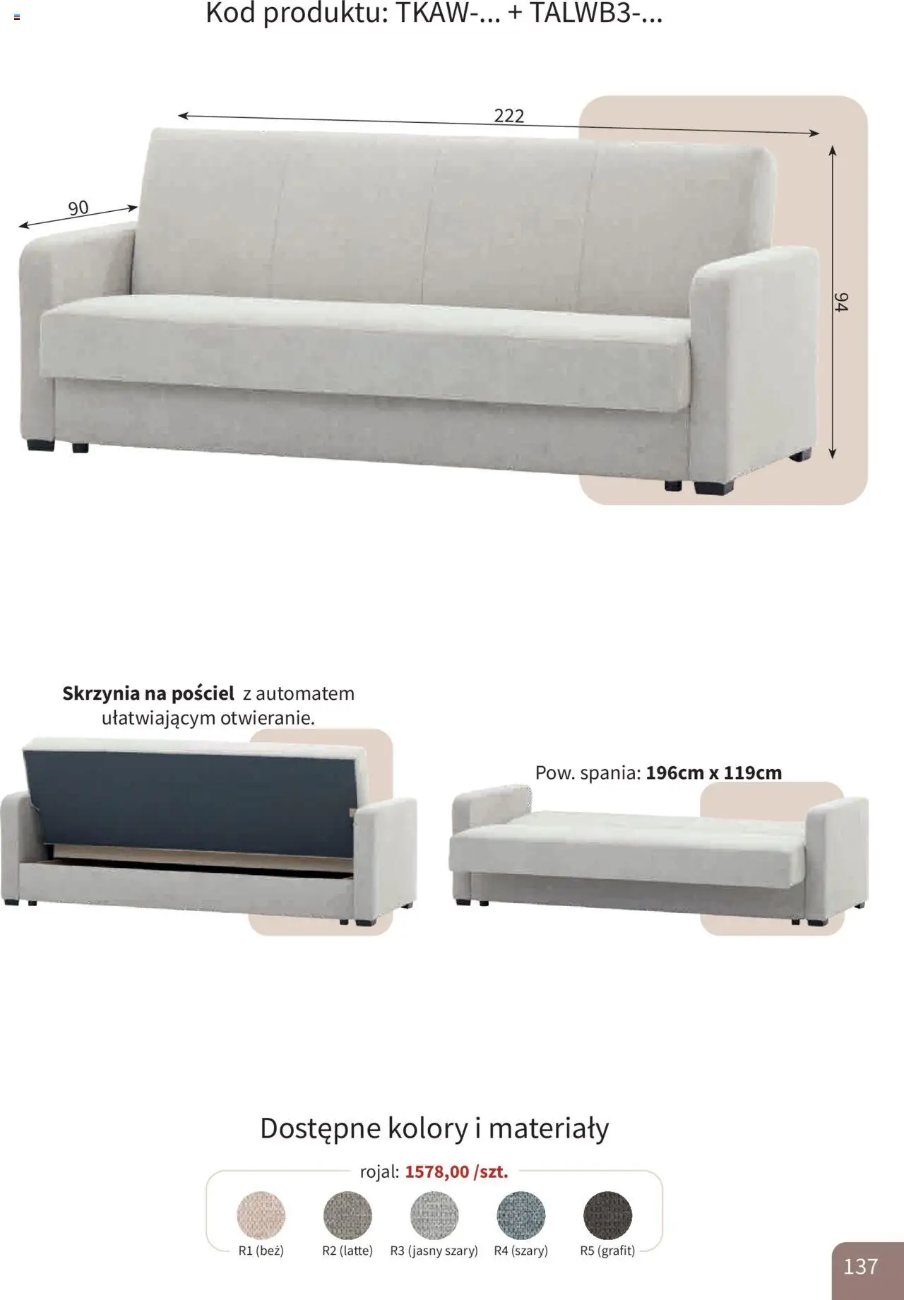 Bodzio Katalog od 01.10.2025 | Strona: 137 | Produkty: Pościel