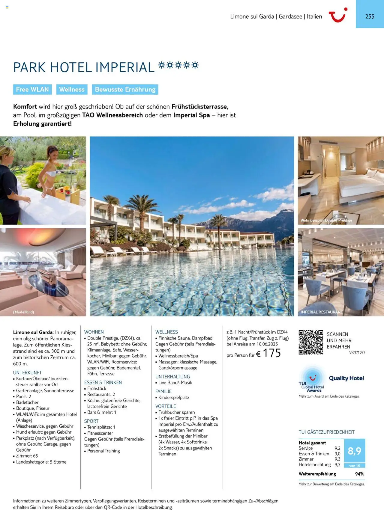 Aida - Urlaub mit eigener Anreise 2025/26 – gültig ab 01.11.2024 | Seite: 255 | Produkte: Babybett, Küche, Wasser