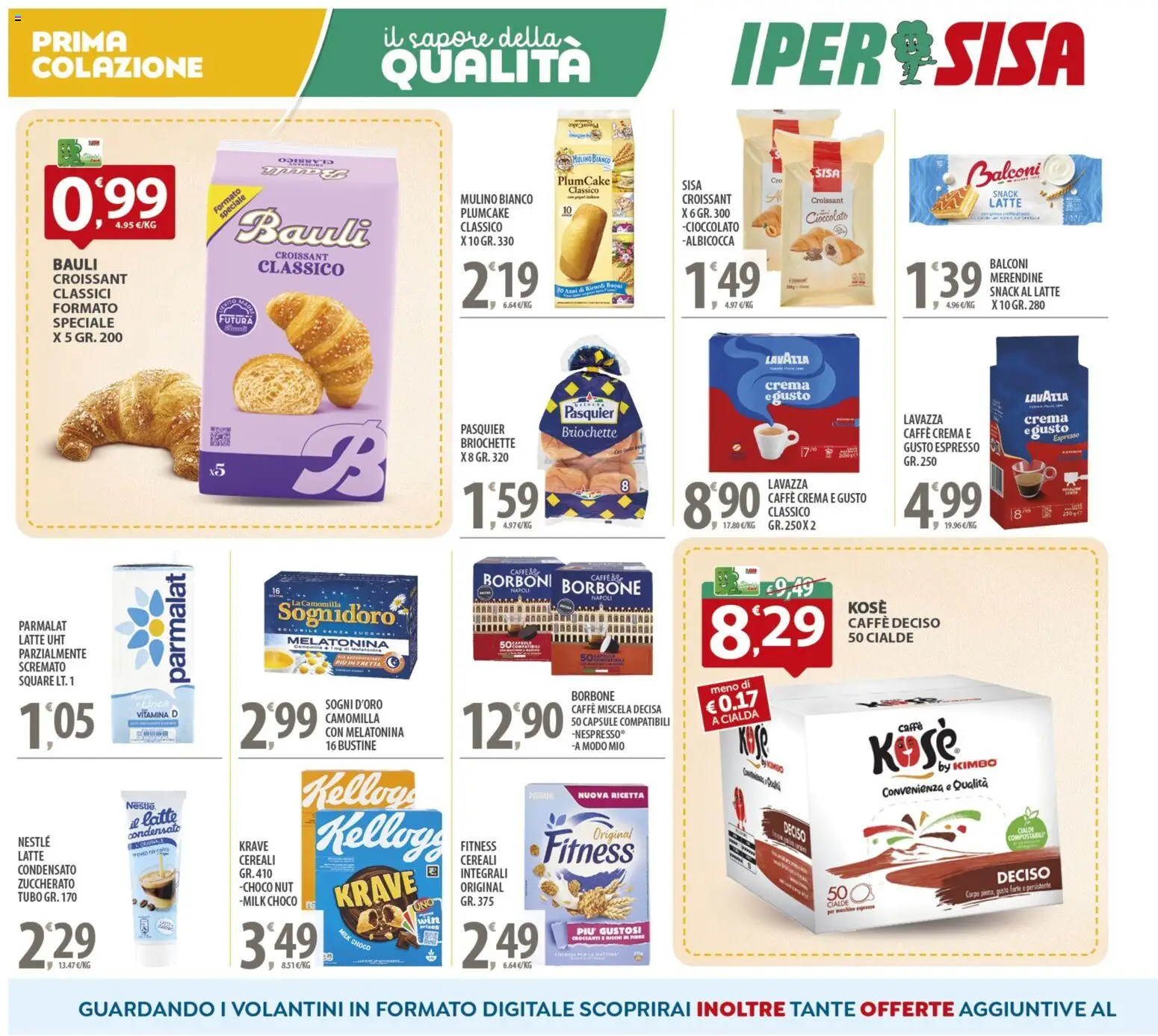 Volantino SISA del 14.11.2025 | Pagina: 8 | Prodotti: Crema, Caffè, Cereali, Latte condensato