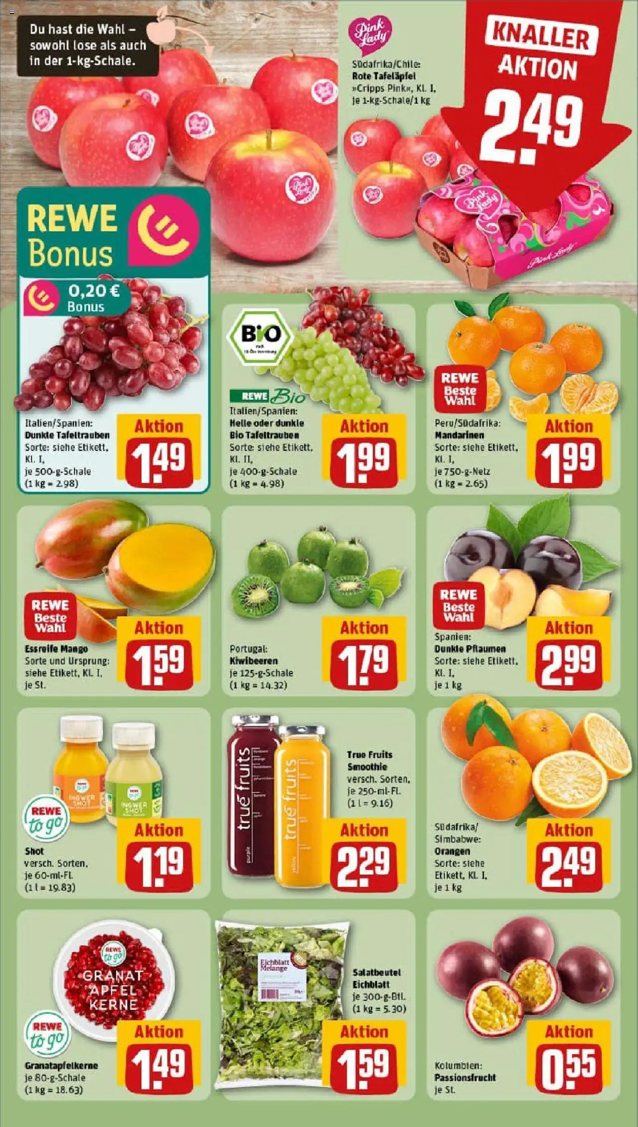 Rewe prospekt Jork	 – gültig ab 01.09.2025 | Seite: 8 | Produkte: Äpfel, Mandarinen, Orangen, Kiwi