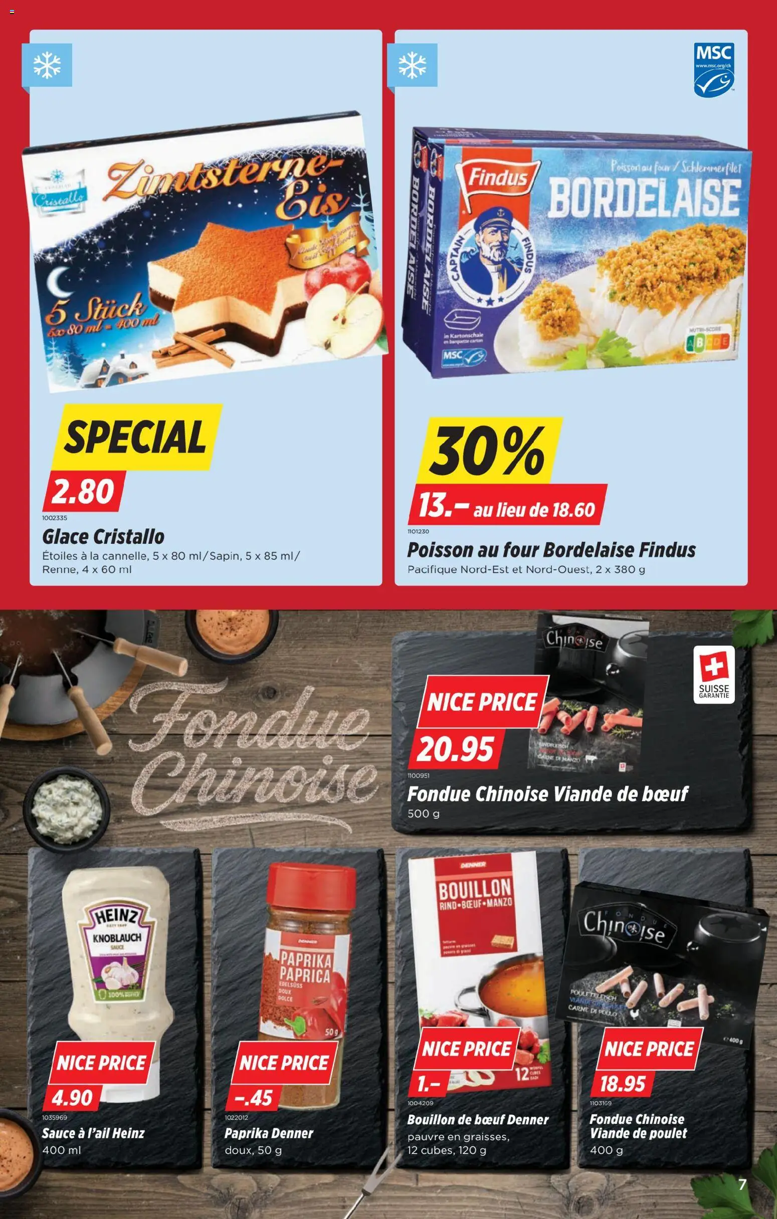 Denner Aktionen FR – gültig ab 11.11.2025 | Seite: 7 | Produkte: Glace, Knoblauch, Fondue