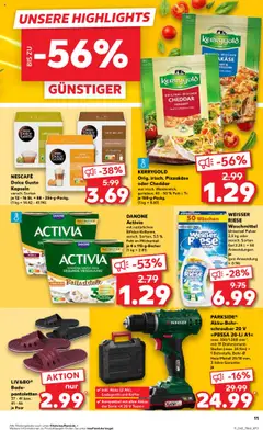 DANONE Activia, mit natürlichen Bifidus-Kulturen, versch. Sorten, 3,5% Fett im Milchanteil je 4 x 115-g-Becher ab 23.10.2025 gültig | Seite: 11