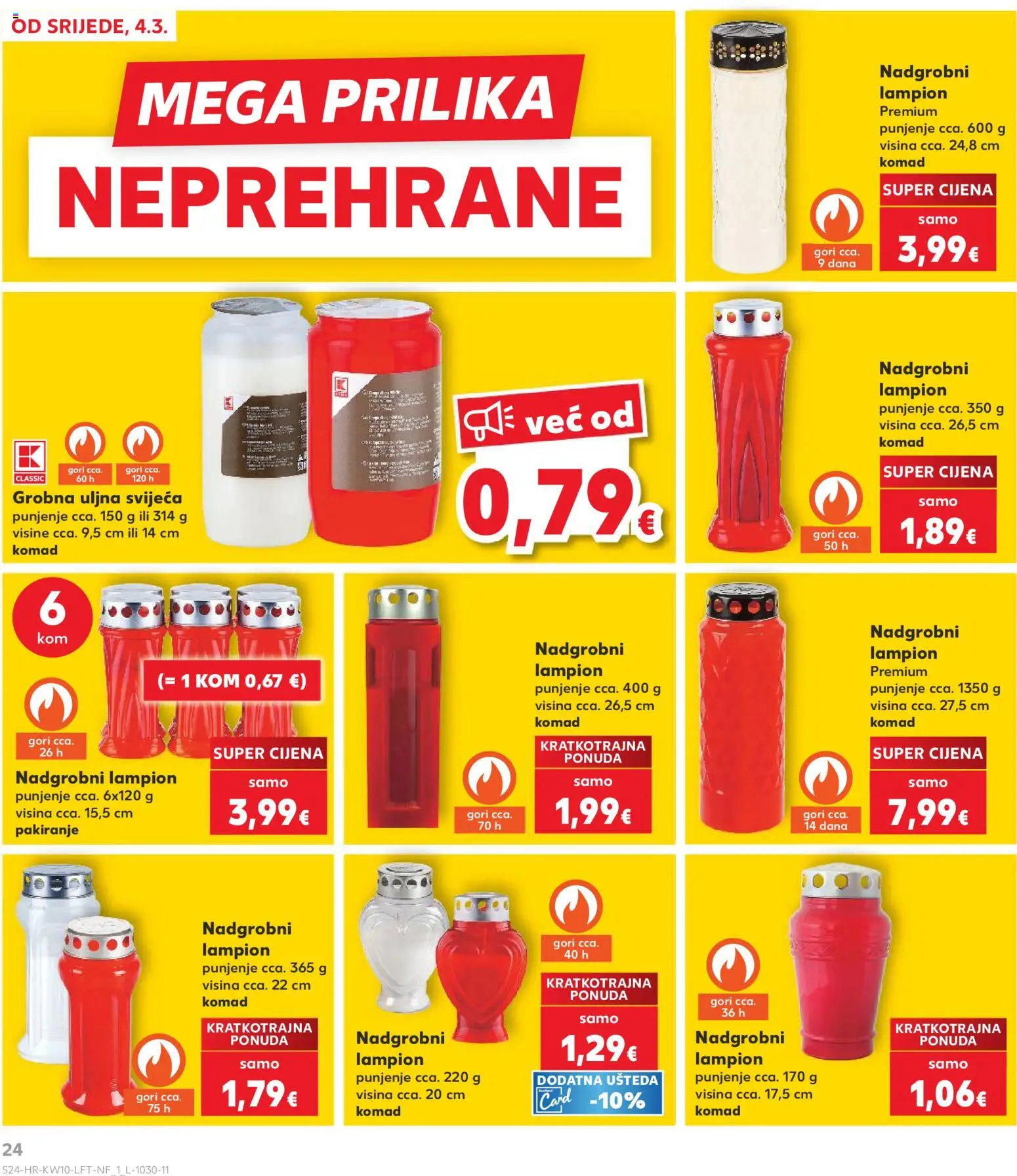 Kaufland katalog | vrijedi od 04.03.2026 | Stranica: 24 | Proizvodi: Lampion