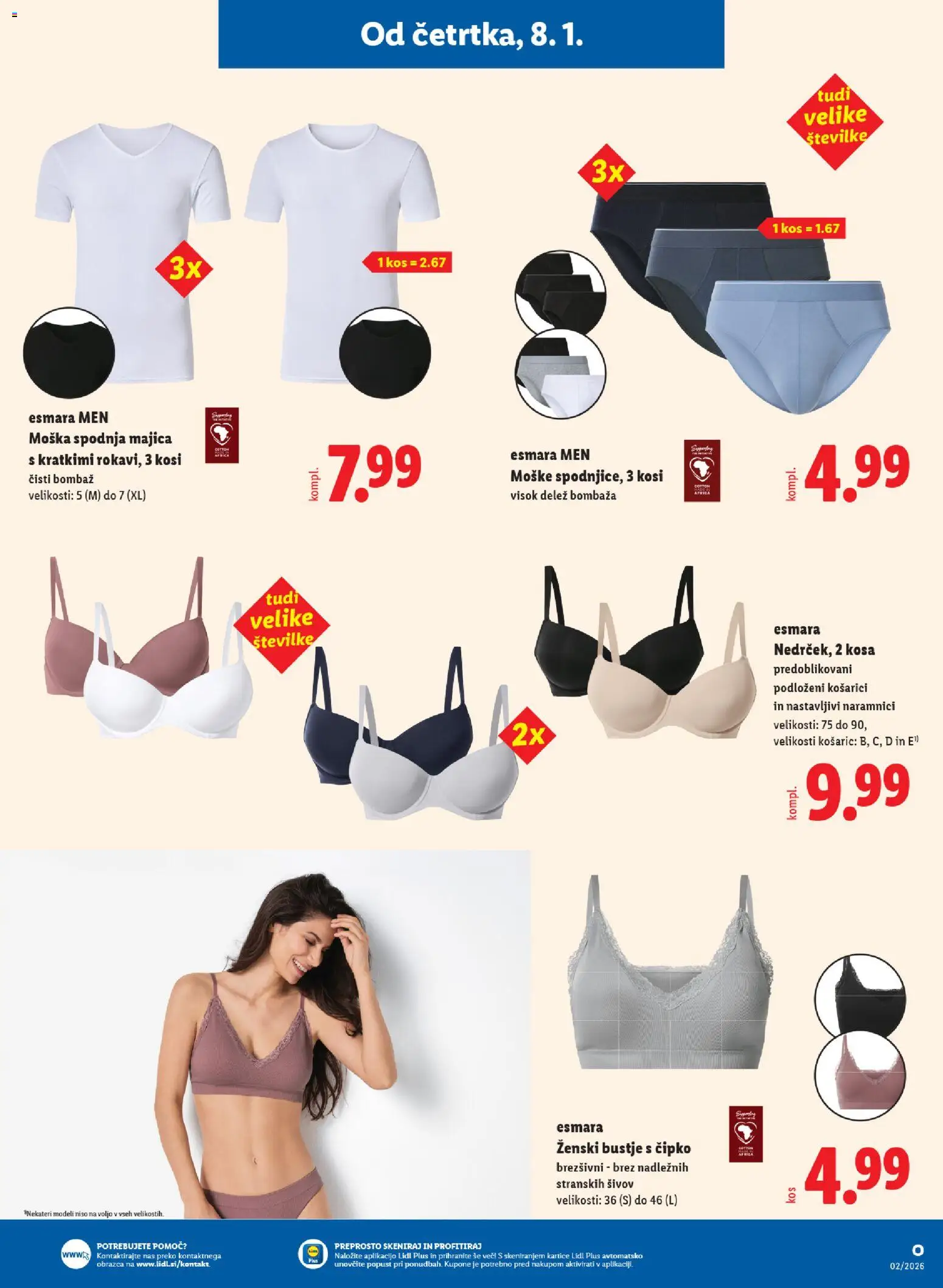 Novi Lidl katalog ponudbe – veljaven od 08.01.2026 | Stran: 23 | Izdelki: Kos, Majica