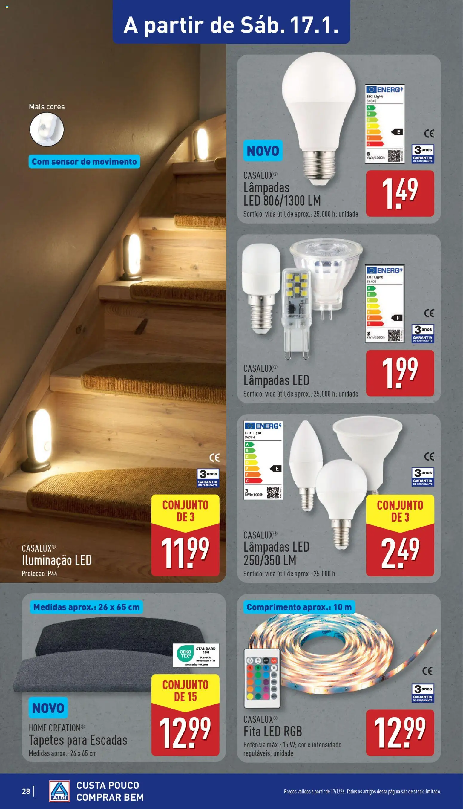 Aldi folheto │ válido de 12.01.2026 | Página: 28 | Produtos: Lâmpadas