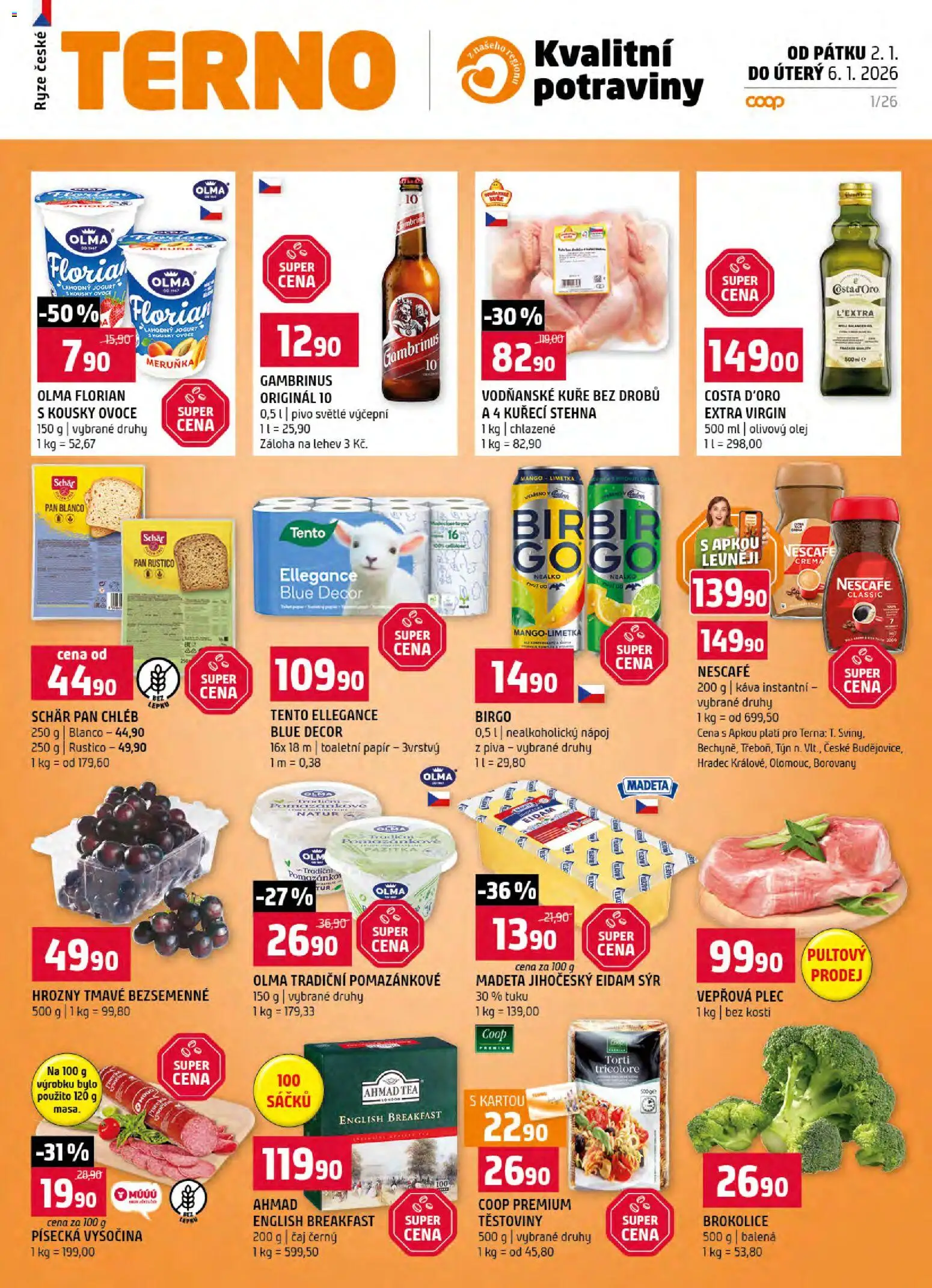 Terno leták od 02.01.2026 | Strana: 1