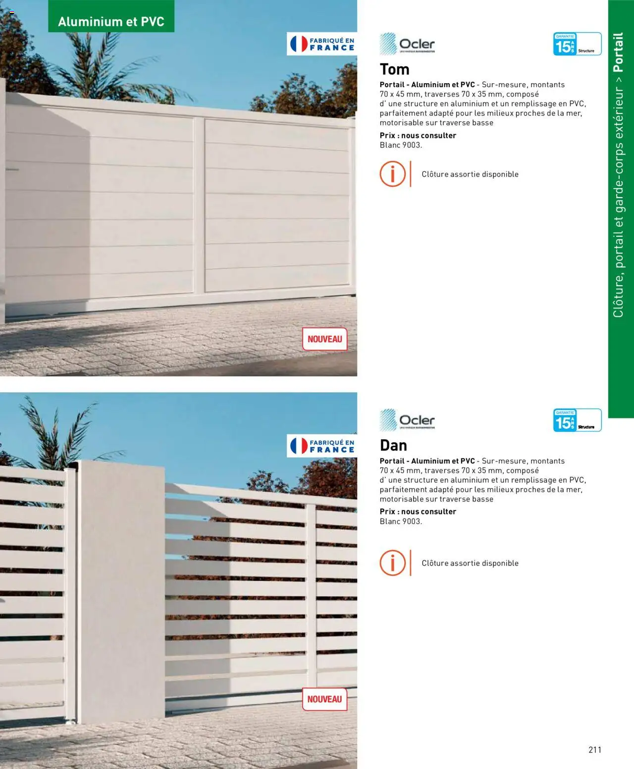  | Page: 211 | Produits: Portail, Clôture