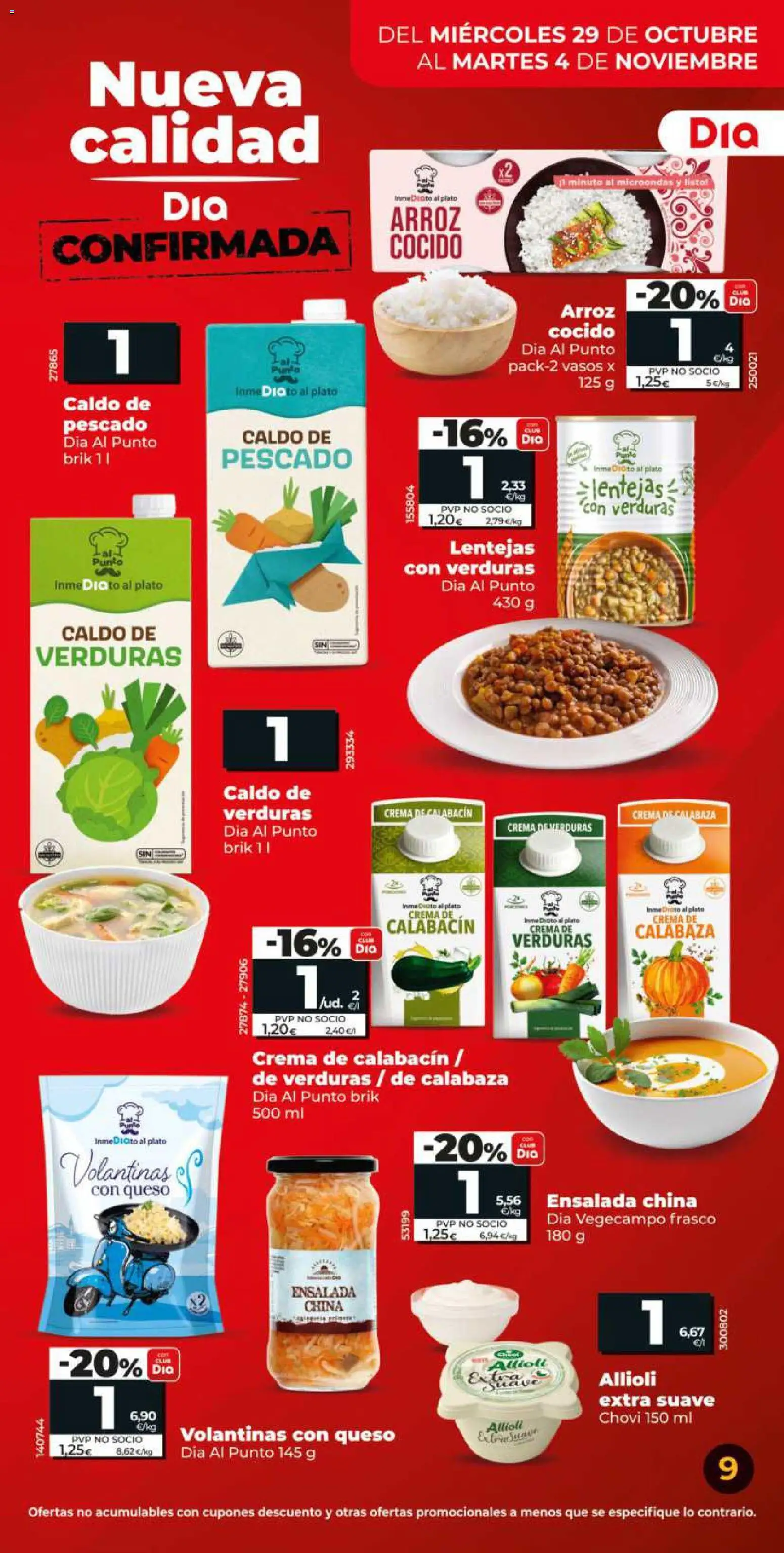 Dia - folleto Market │ válido desde el 29.10.2025 | Página: 9 | Productos: Πράσινο τσάι, Pasta, Crema, Ensalada