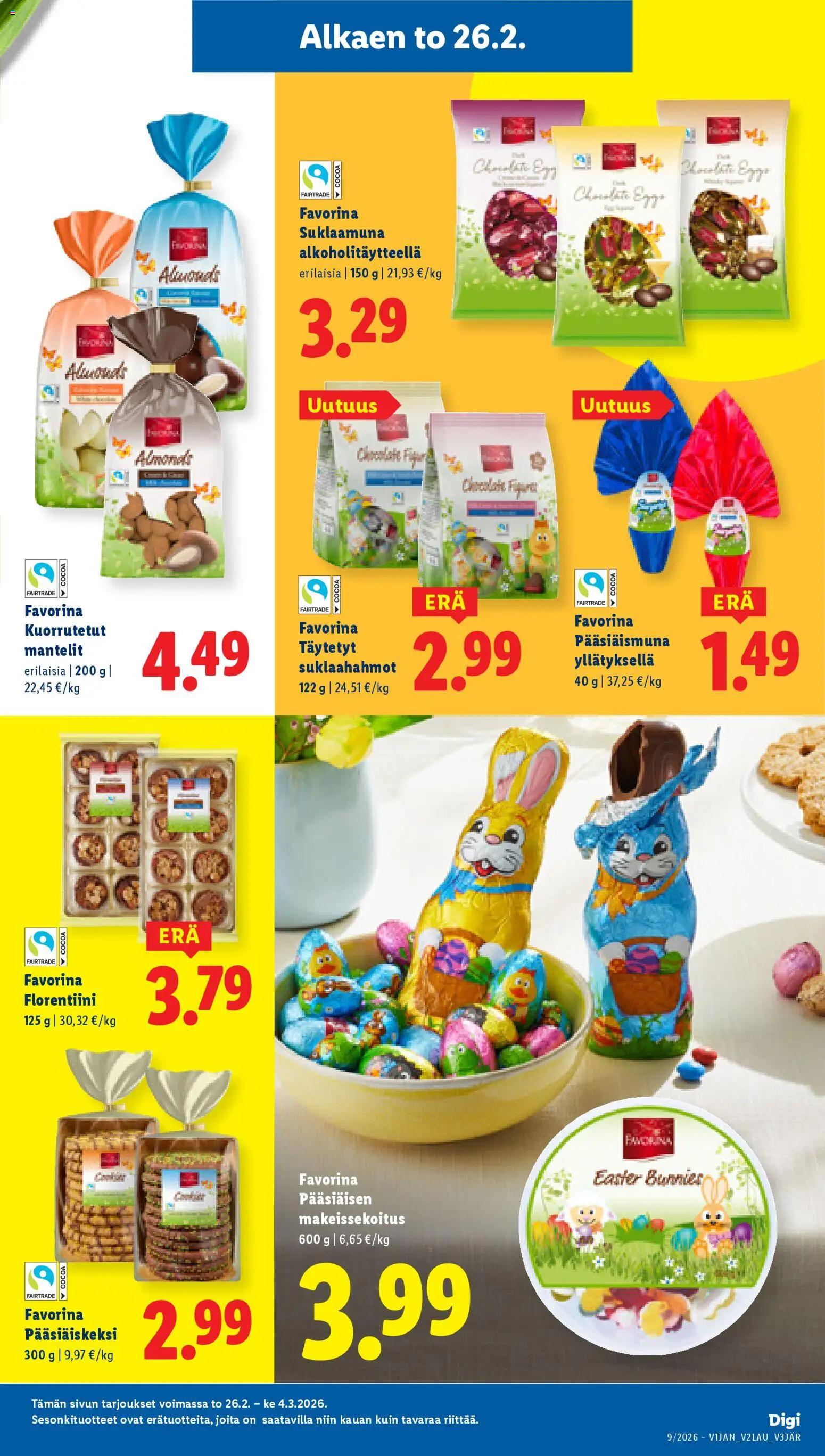 Lidl tarjoukset – voimassa 26.02.2026 alkaen | Sivu: 13 | Tuotteet: Mantelit