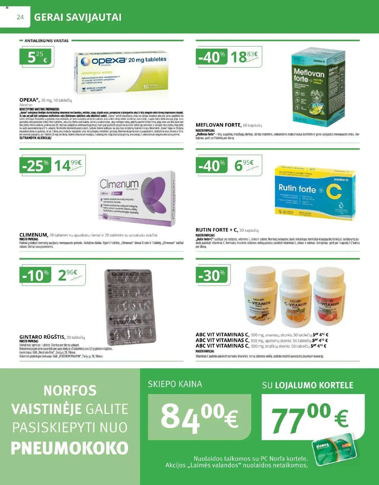 Norfa vaistinė leidinys│galioja nuo 01.08.2025 | Puslapis: 24