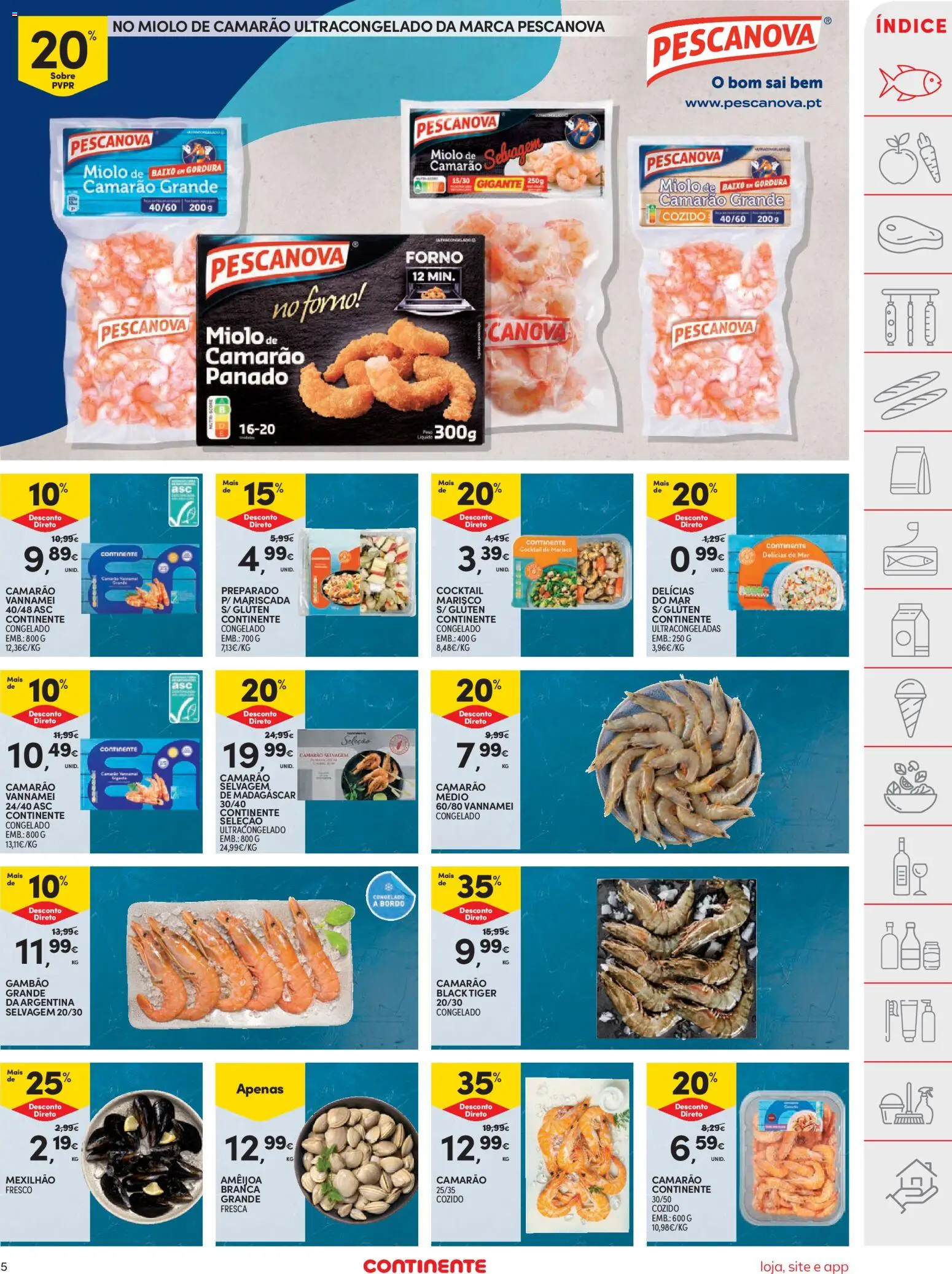 Continente folheto │ válido de 28.04.2026 | Página: 5 | Produtos: Forno, Camarão