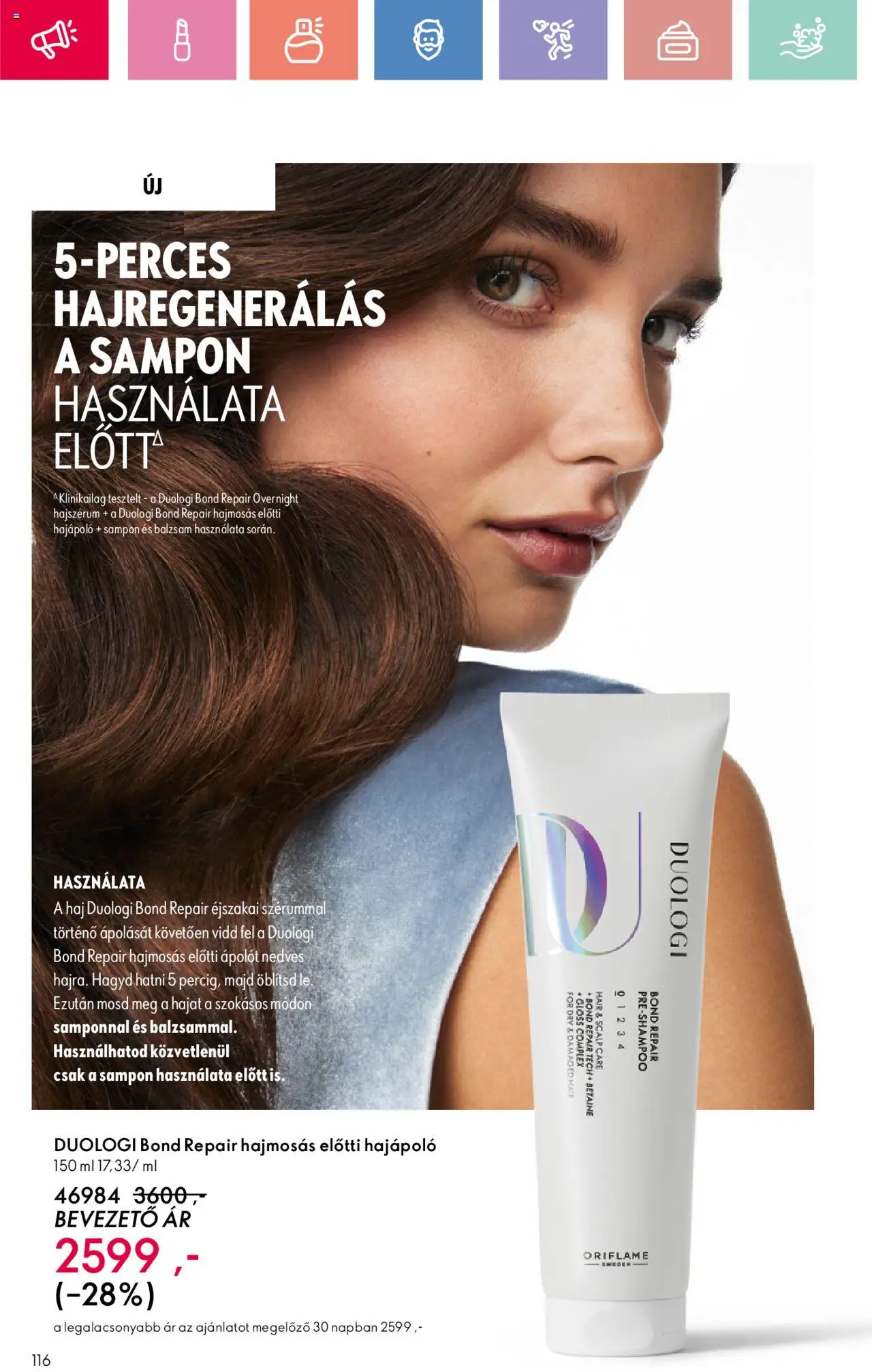 Oriflame akciós ujság - amely érvényes a következő dátumtól: 17.08.2025 | Oldal: 116 | Termékek: Sampon